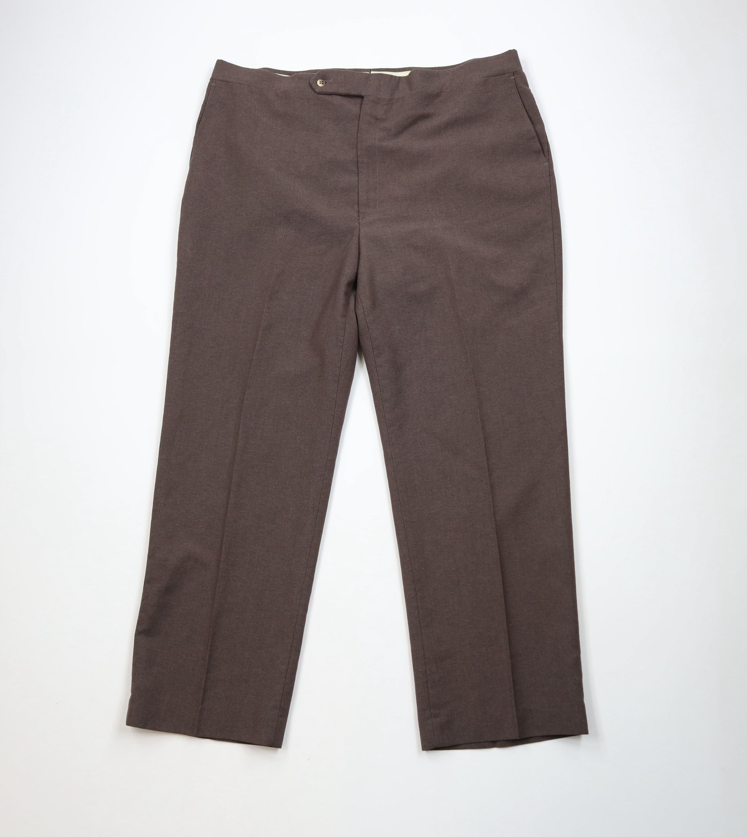 Vintage Vintage 70s Streetwear Flared Wide Leg Chino Pants Brown USA Size US 42 / EU 58 - 1 Thumbnail