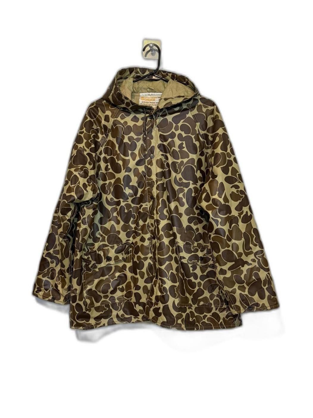 Other Vintage Camo-Print Duck Print Hooded Insulated Jacket Size US M / EU 48-50 / 2 - 2 Thumbnail