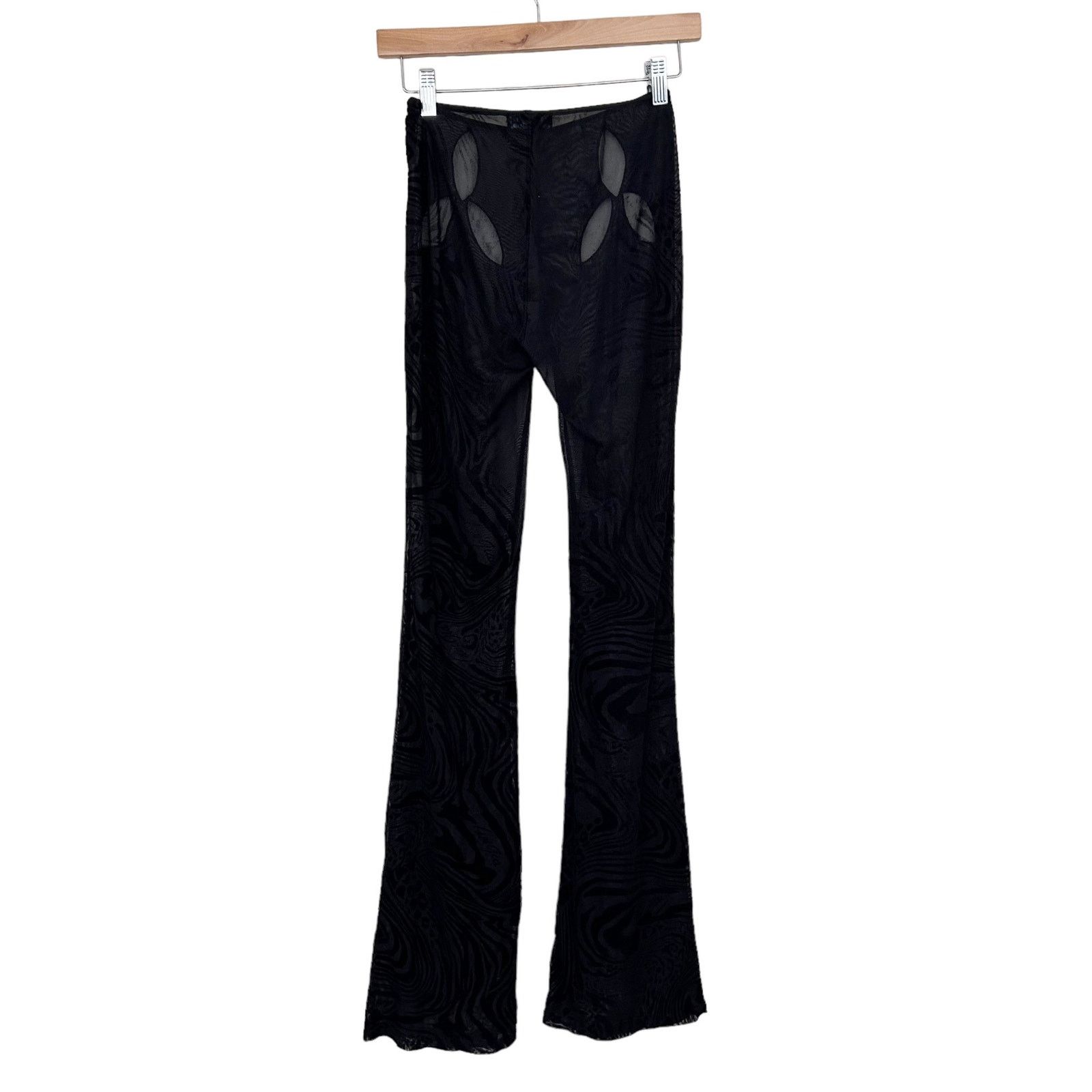 Other I AM GIA Black Amina Sheer Pants Sz S Size 27" / US 4 / IT 40 - 6 Thumbnail