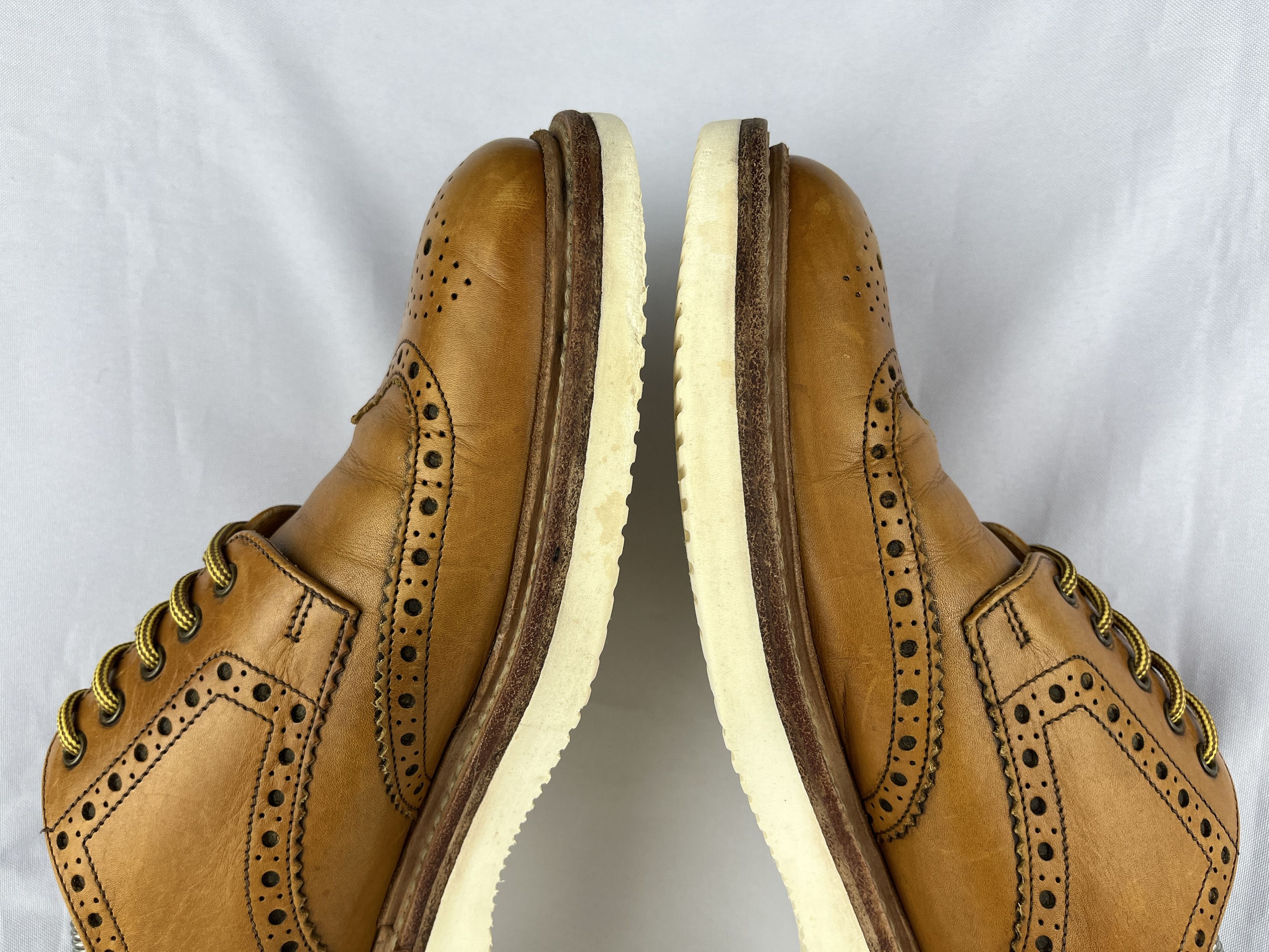 Genuine Leather × Loake Loake Hal Brogue Leather Shoes Size UK 8.5 EU 42.5 CM 27.1 Size US 8.5 / EU 41-42 - 7 Thumbnail
