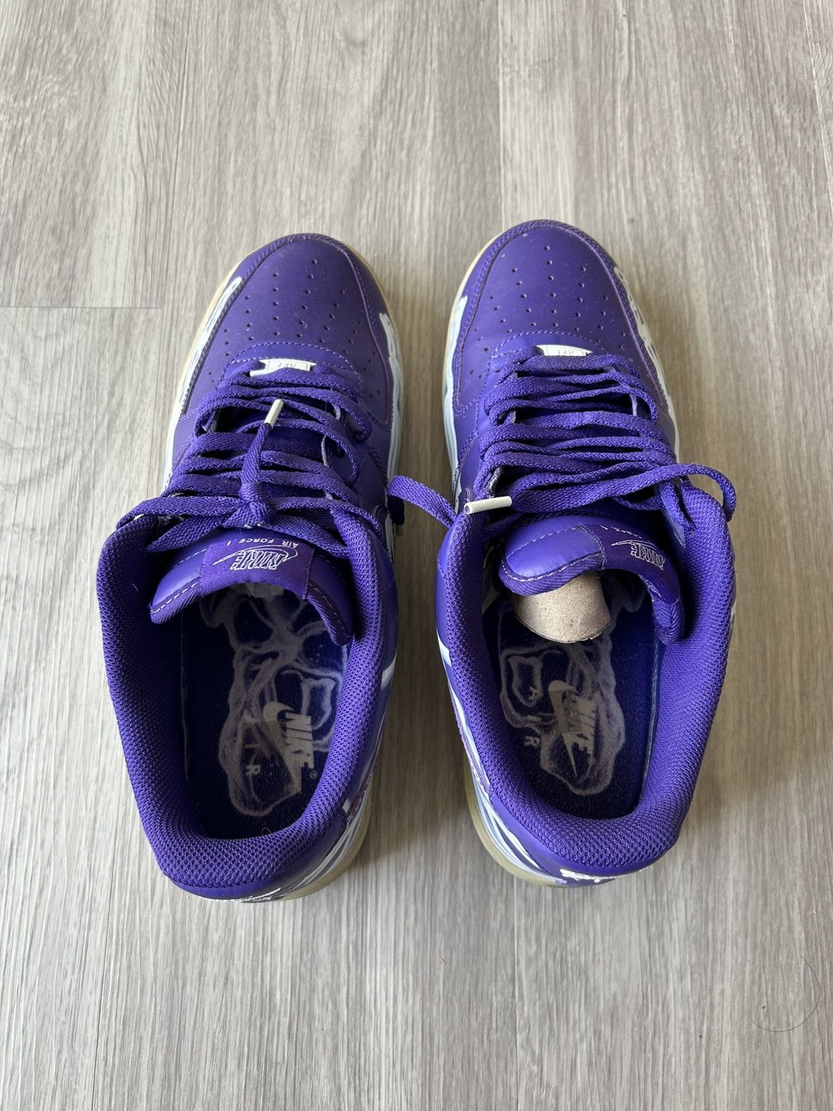 Nike Nike Air Force 1 Low 07’ Purple Skeleton Size 11 Size US 11 / EU 44 - 4 Thumbnail