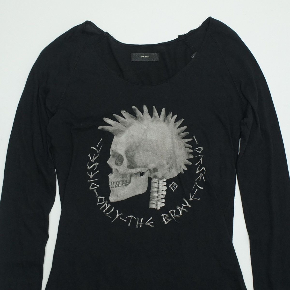 Diesel *NoTariff Diesel Womens LS T-Shirt Size XS / US 0-2 / IT 36-38 - 2 Thumbnail