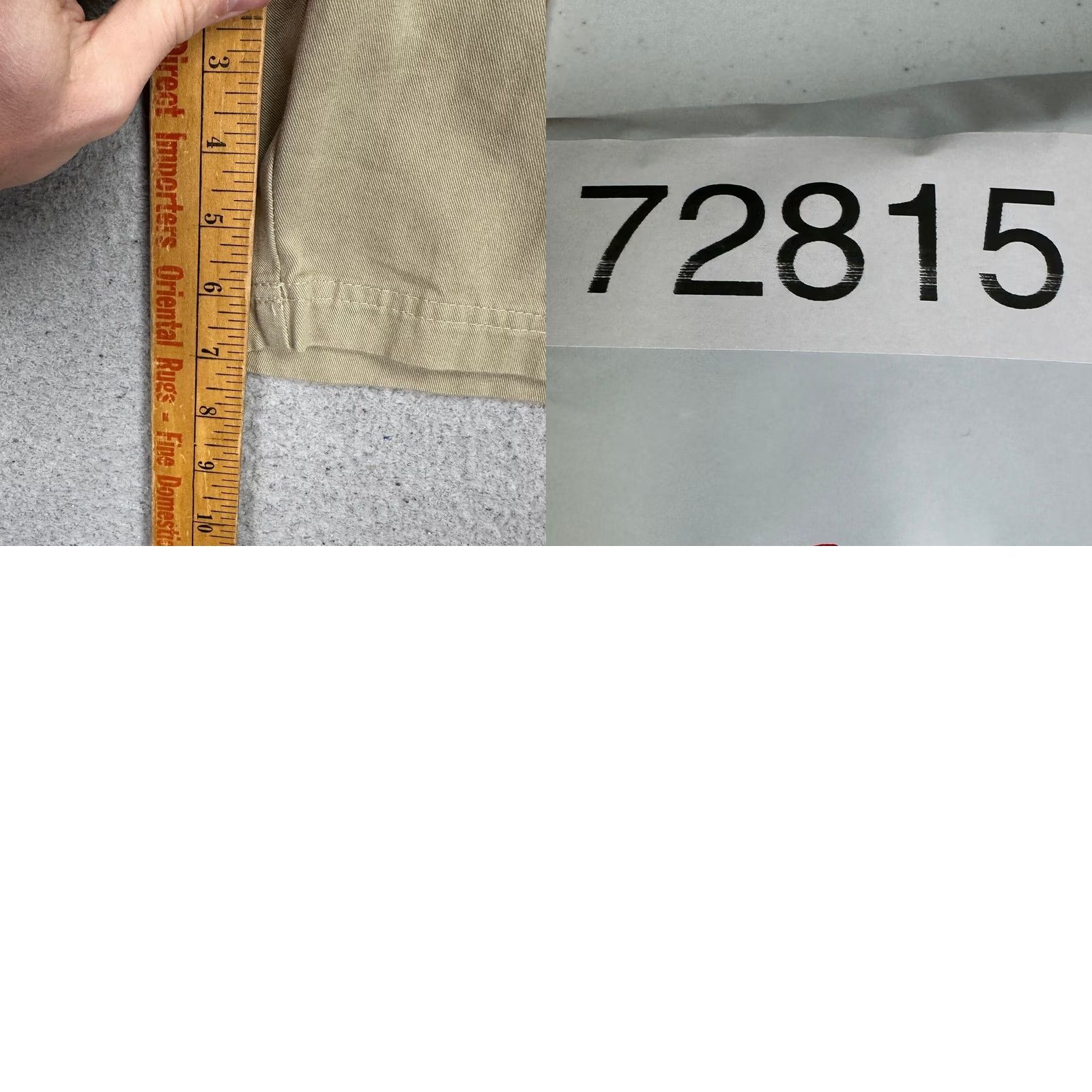 Vintage Grant Thomas Mens Cargo Shorts 44 Tan Pleated Stretch Waist Casual Pockets NEW Brown Cotton 7 In Inseam Mens Cargo Shorts 44 Tan Leather? Size US 44 / EU 60 - 8 Thumbnail