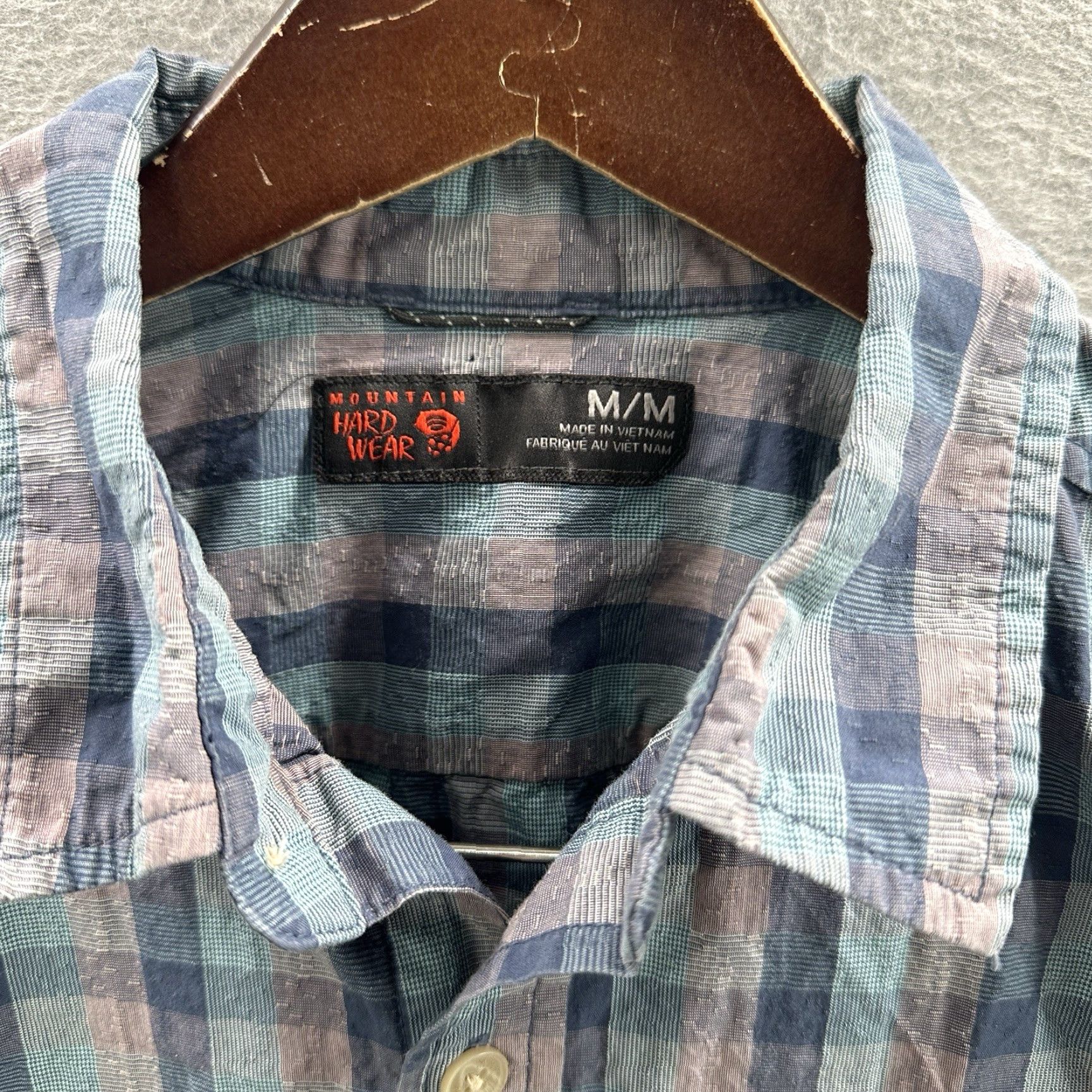 Mountain Hardwear Mountain Hardwear Mens Shirt Medium Blue Plaid Button Front Gorpcore Hiking Size US M / EU 48-50 / 2 - 4 Thumbnail