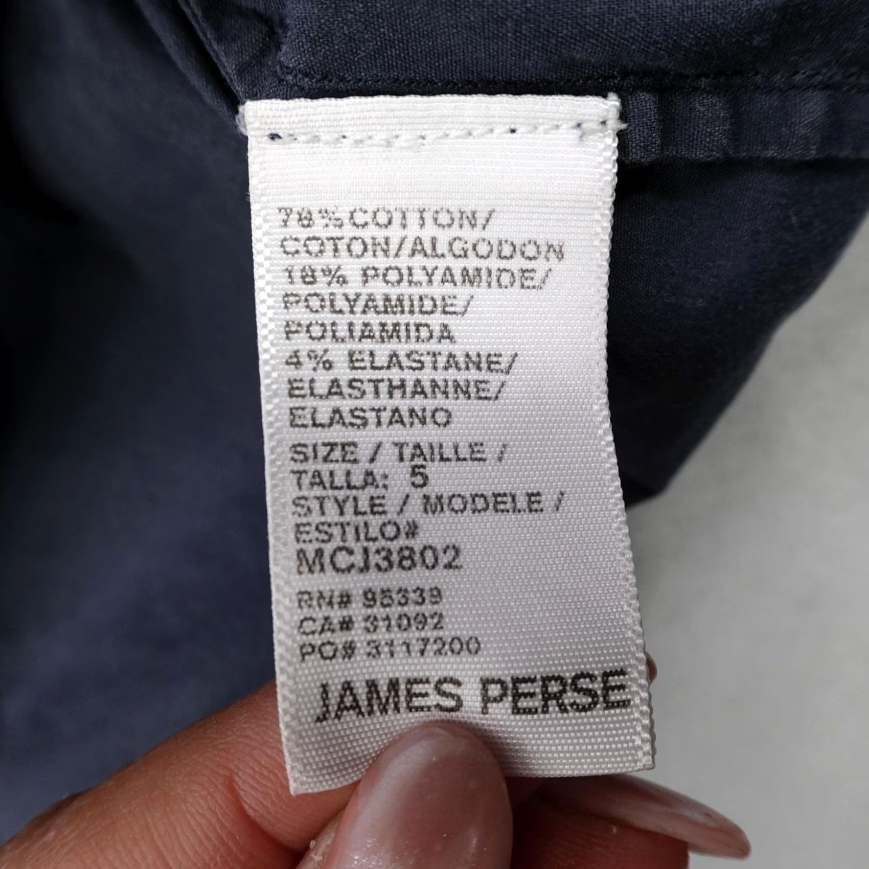 James Perse James Perse Shirt Men Blue Button Up Stretch Poplin Dress Shirt XL Size 46R - 3 Thumbnail