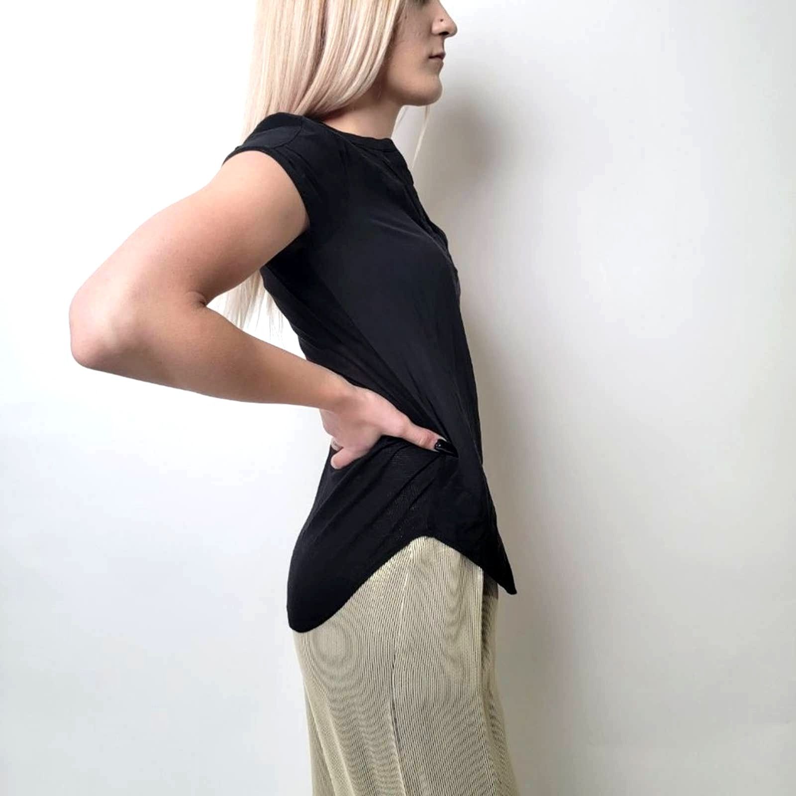 Aritzia ARITZIA x BABATON Phillip Silk Sheer Tee Shirt Blouse - XS Size XS / US 0-2 / IT 36-38 - 4 Thumbnail