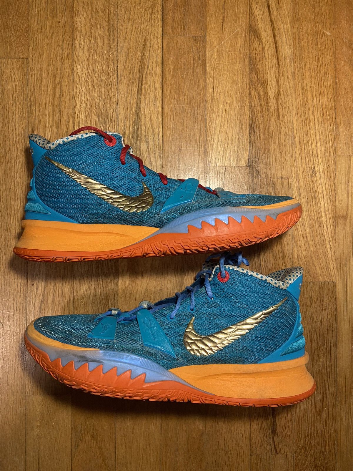 image of Kyrie 7 Concepts Shoes in Blue, Men's (Size 13)