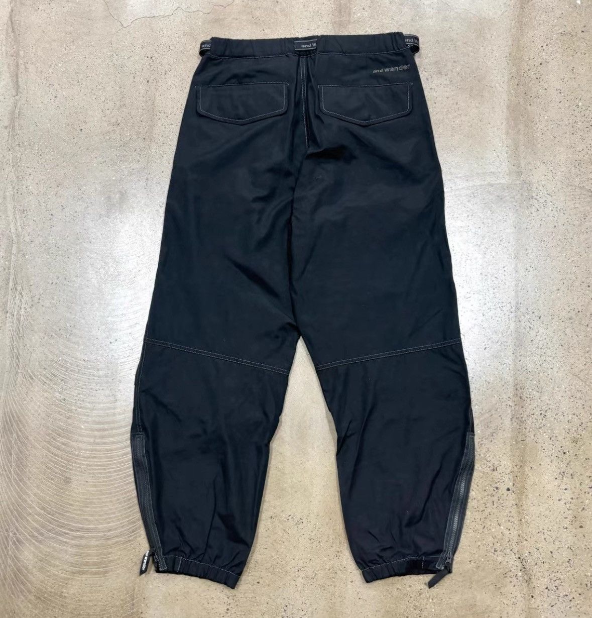 And Wander and Wander 24aw high count cloth side zip hem pants Size US 36 / EU 52 - 2 Thumbnail