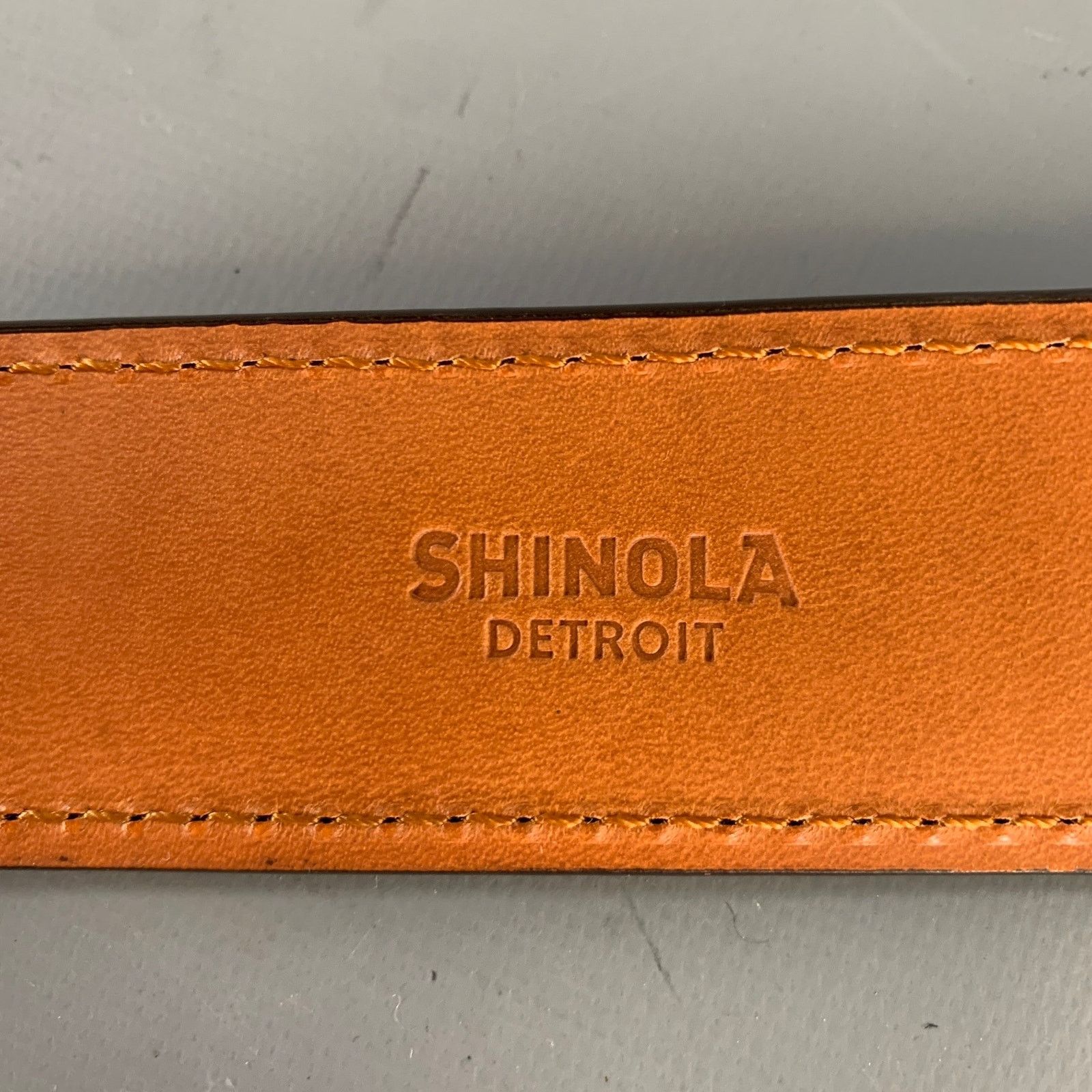 Shinola SHINOLA Size 36 Black Leather Belt Size 36 - 6 Thumbnail