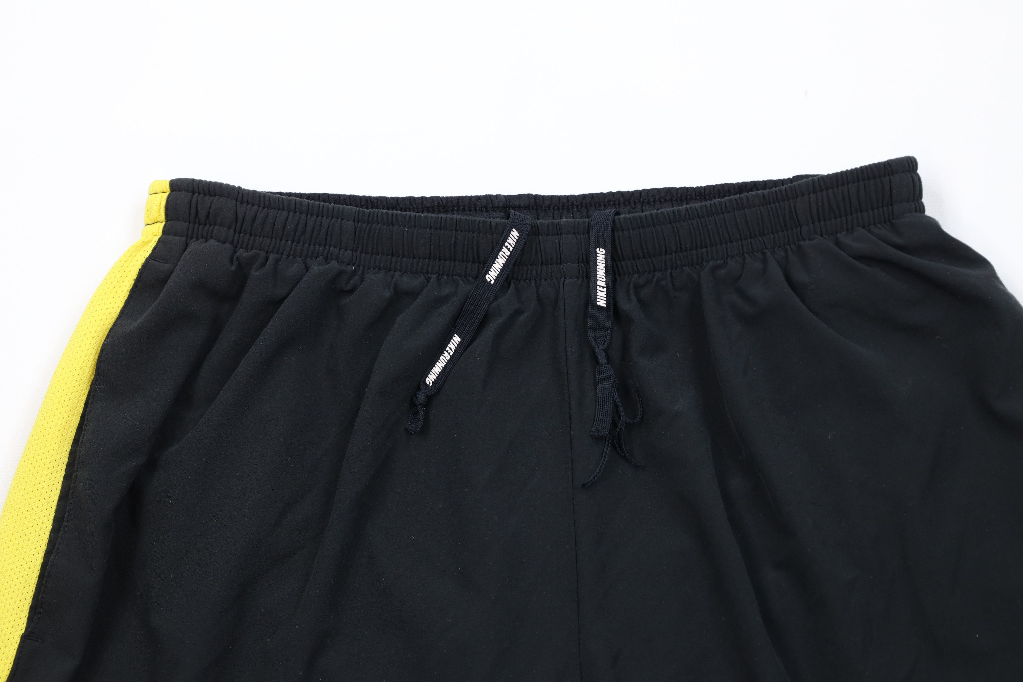 Nike Vintage Y2K Nike Mini Swoosh Reflective Lined Shorts Black Size US 32 / EU 48 - 2 Thumbnail