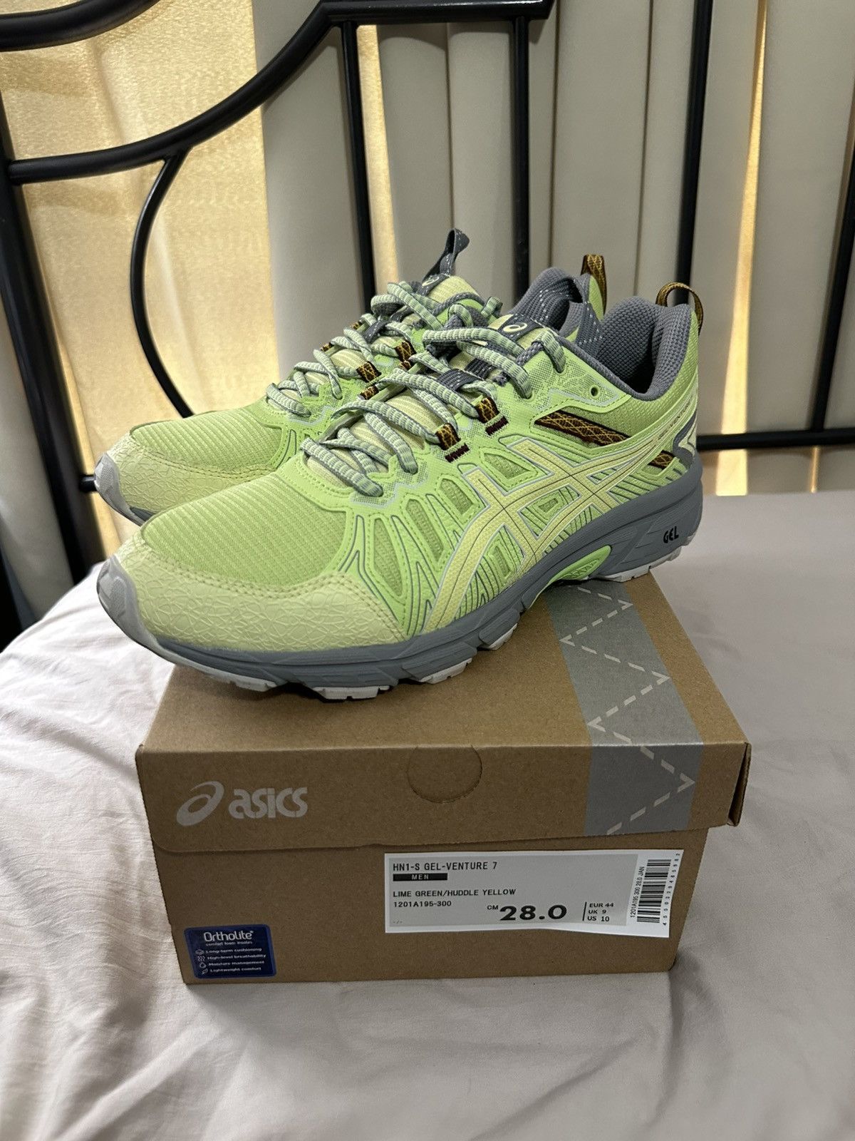Asics × Kiko Kostadinov HN1-S Gel-Venture 7 Lime Green Size US 10 / EU 43 - 2 Thumbnail