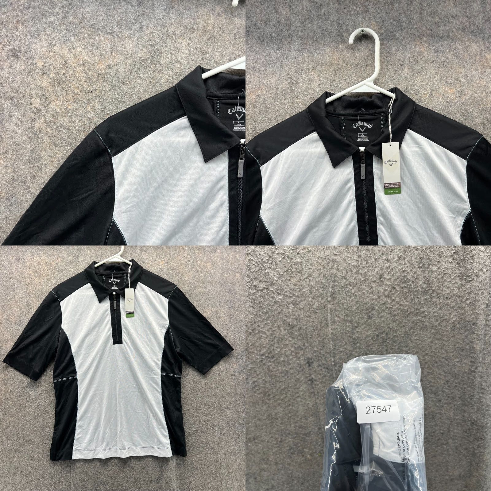 Callaway Callaway Polo Shirt Women Large Black White Dry Seco Sec Comfort Performance New Shirt Womens Large Black White Polo Size L / US 10 / IT 46 - 9 Thumbnail