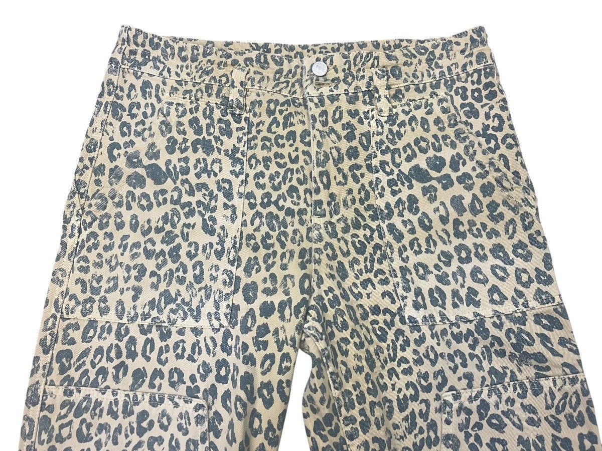 Japanese Brand Vintage Pilcro Jeans Leopard Pattern Fullprint Double Knee Size US 33 - 5 Thumbnail