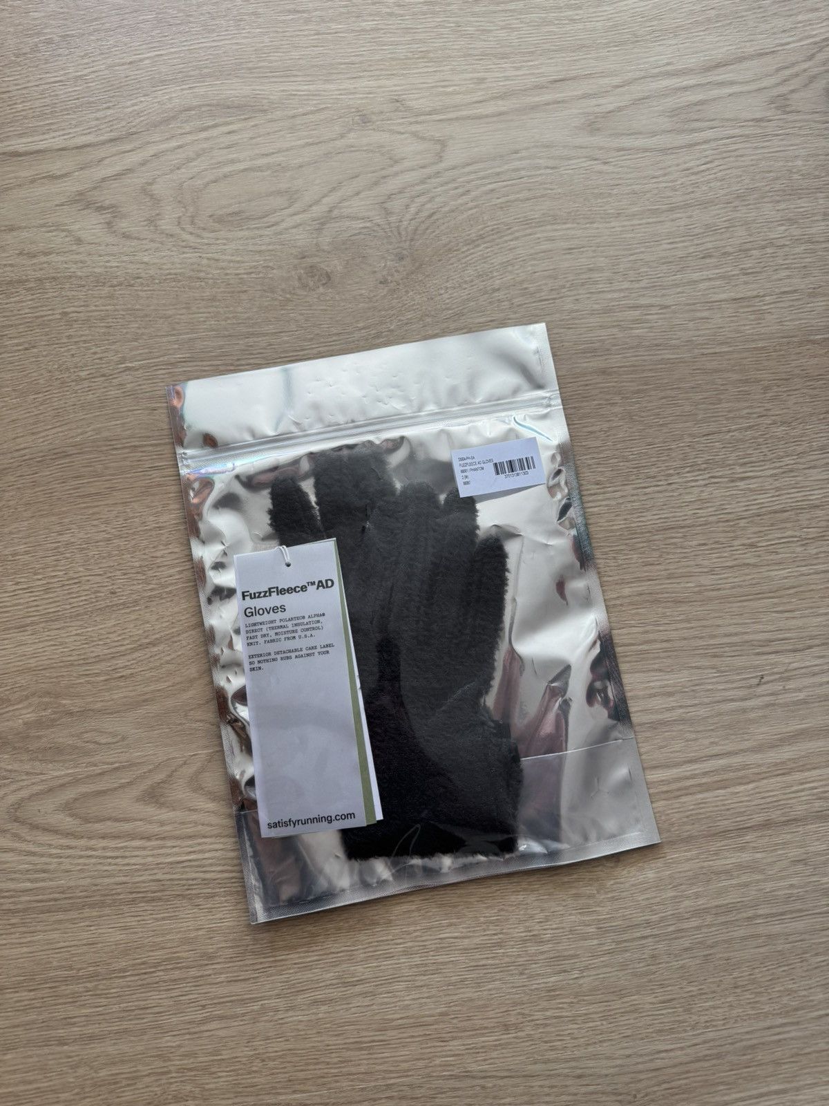 Satisfy Satisfy Running FuzzFleece AD Polartec “Phantom” Gloves Size ONE SIZE - 5 Thumbnail