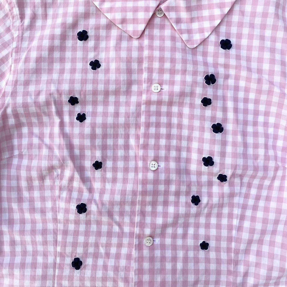 Comme des Garcons AW16 Comme Des Garcons Girl Jupe By Jackie Pink Plaid Shirt Size M / US 6-8 / IT 42-44 - 4 Thumbnail