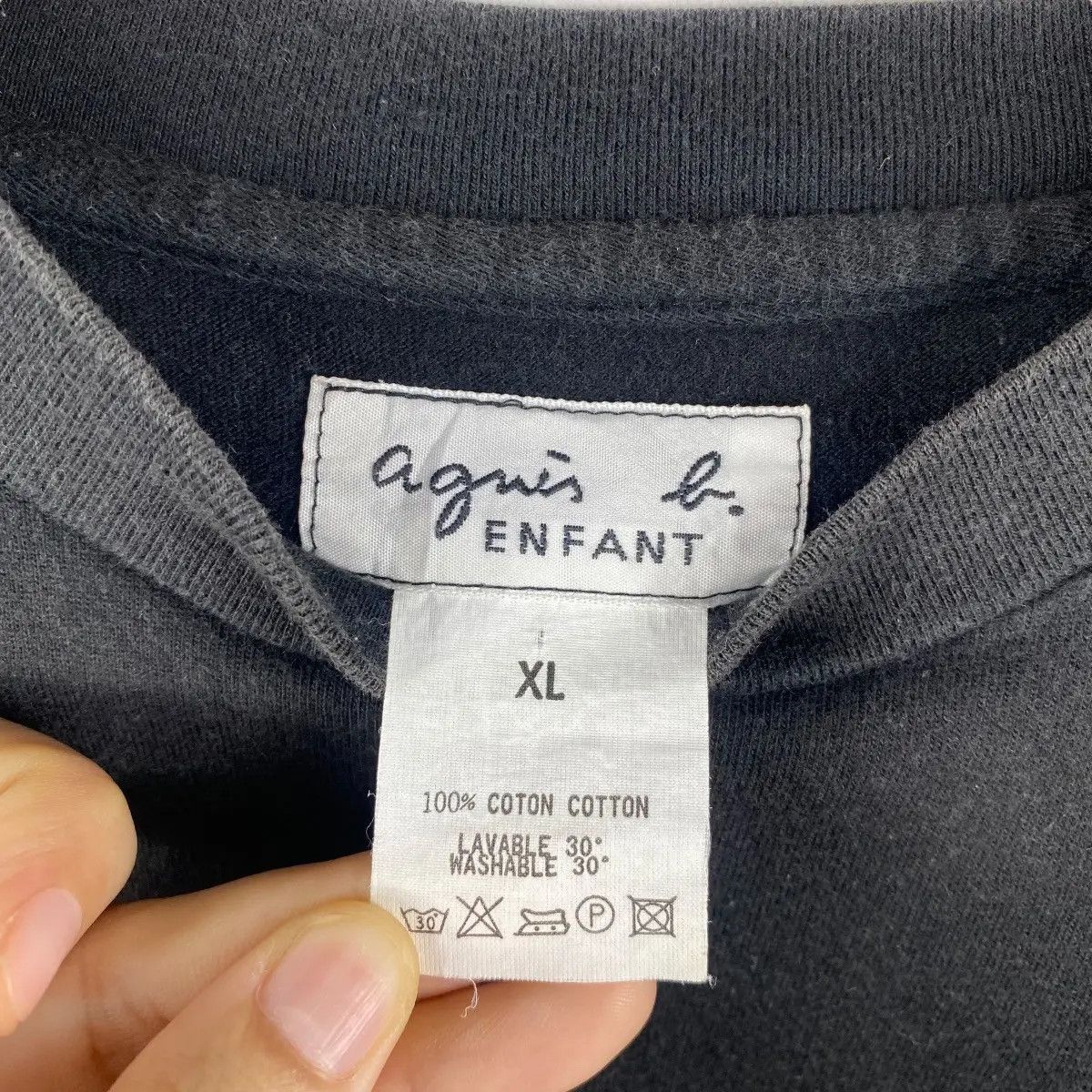 agnes b. Vintage AGNES B. Enfant Spell Out Women Tops Tee Shirt Size XL / US 12-14 / IT 48-50 - 5 Thumbnail