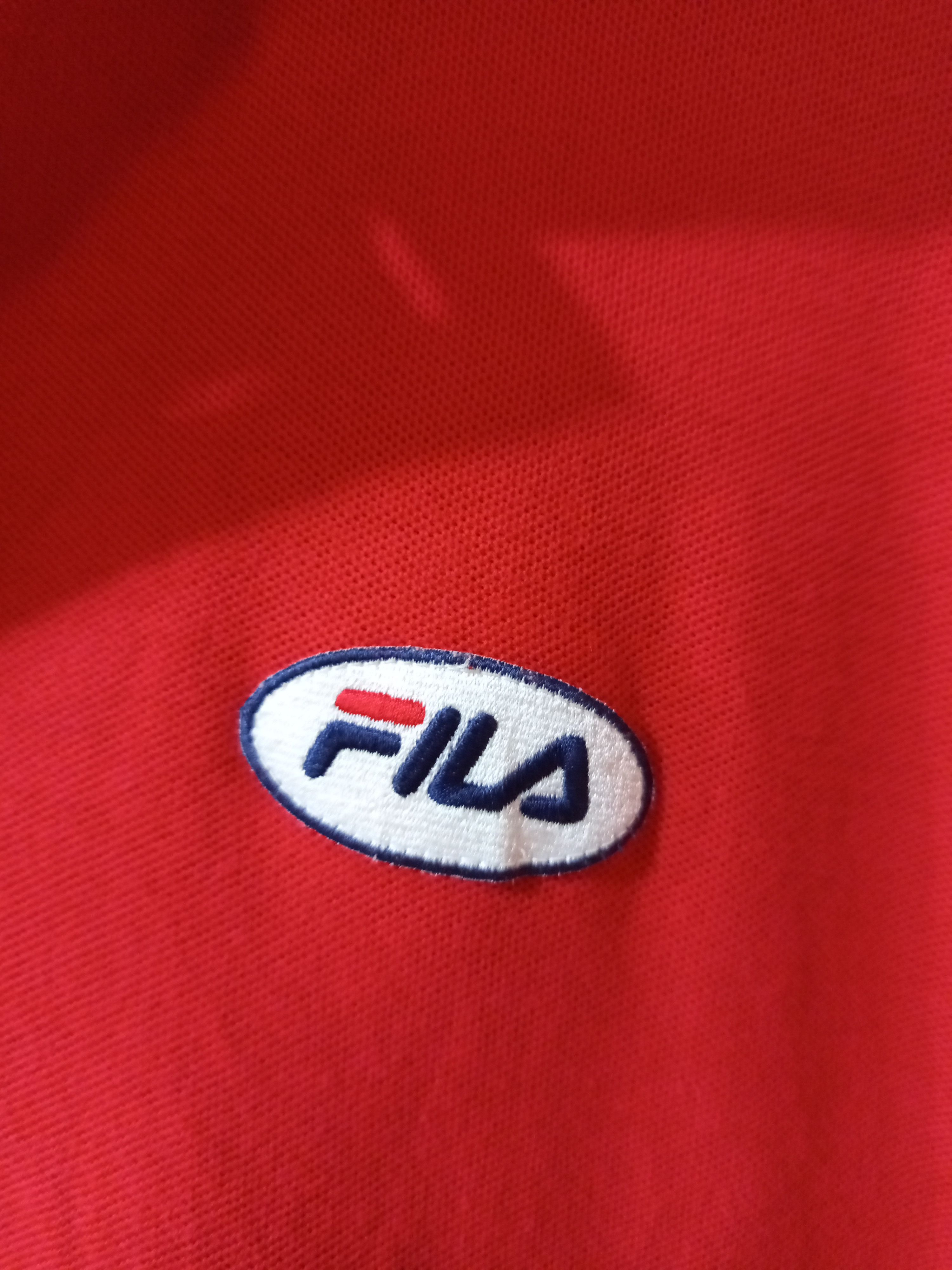 Vintage 1990s FILA Made in USA Red Polo Vintage Sportswear Size US L / EU 52-54 / 3 - 7 Thumbnail