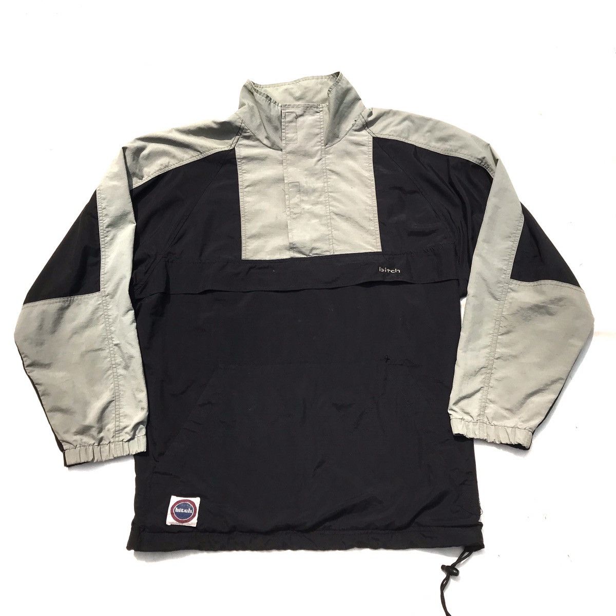 Vintage 90s Bitch Skateboard Windbreaker lightjacket Halfzip Anorak Size US L / EU 52-54 / 3 - 11 Thumbnail