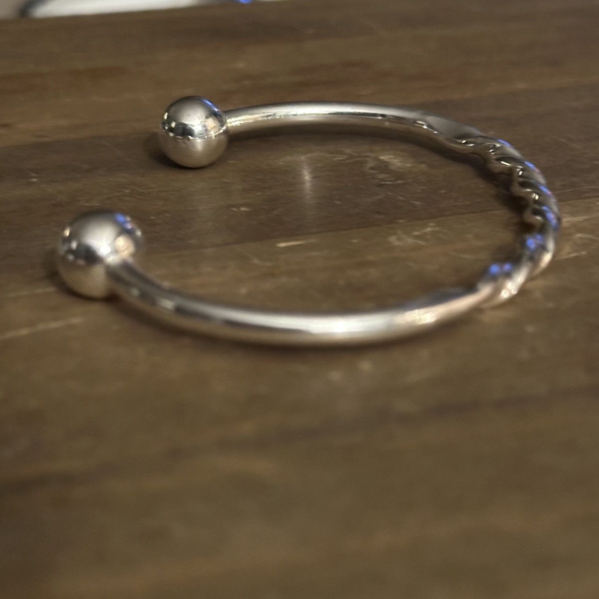 Other Silver tone twisted torque bracelet Size ONE SIZE - 6 Thumbnail