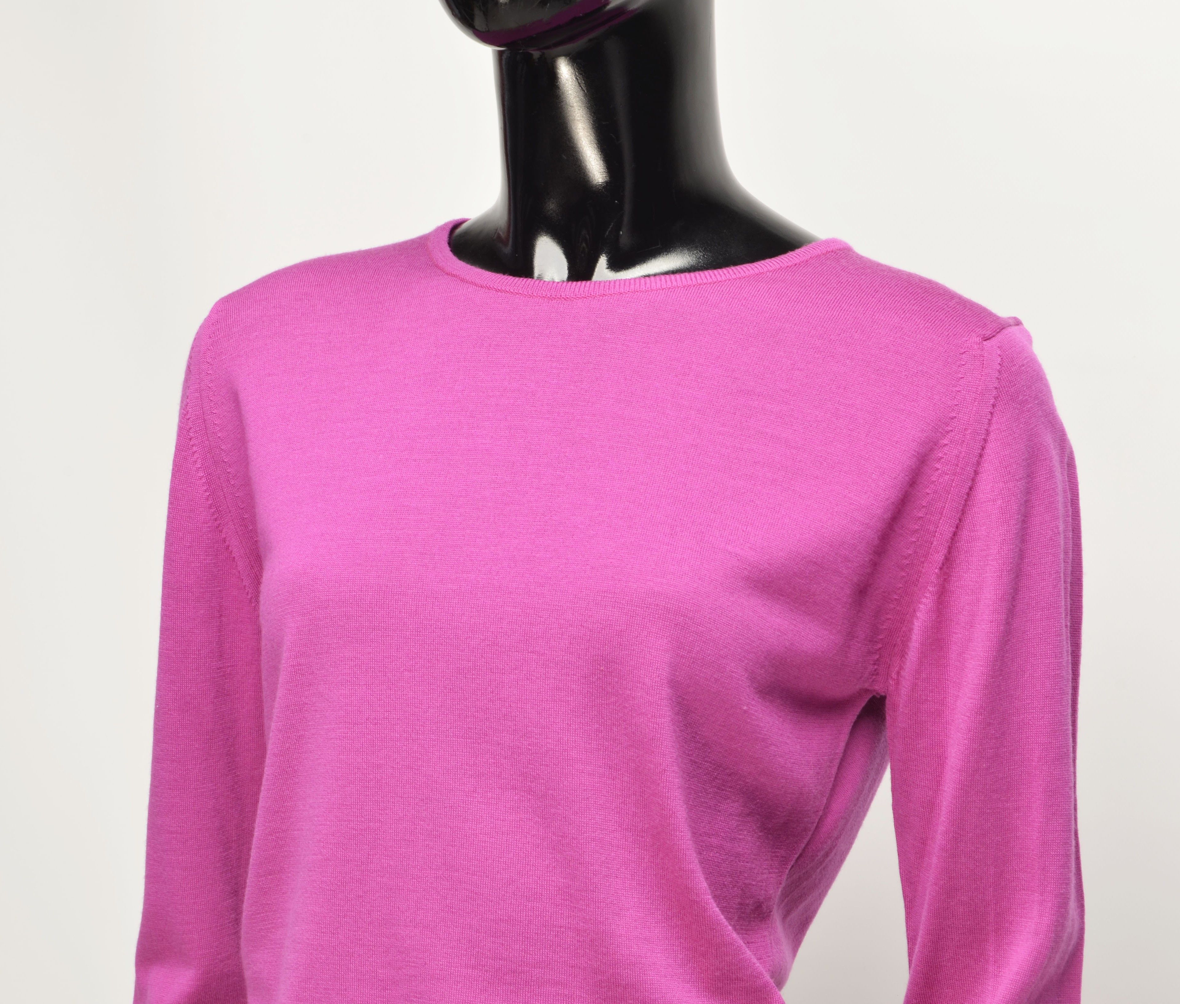 John Smedley John Smedley 100% Merino Wool Pink Jumper Sweater Size M / US 6-8 / IT 42-44 - 2 Thumbnail