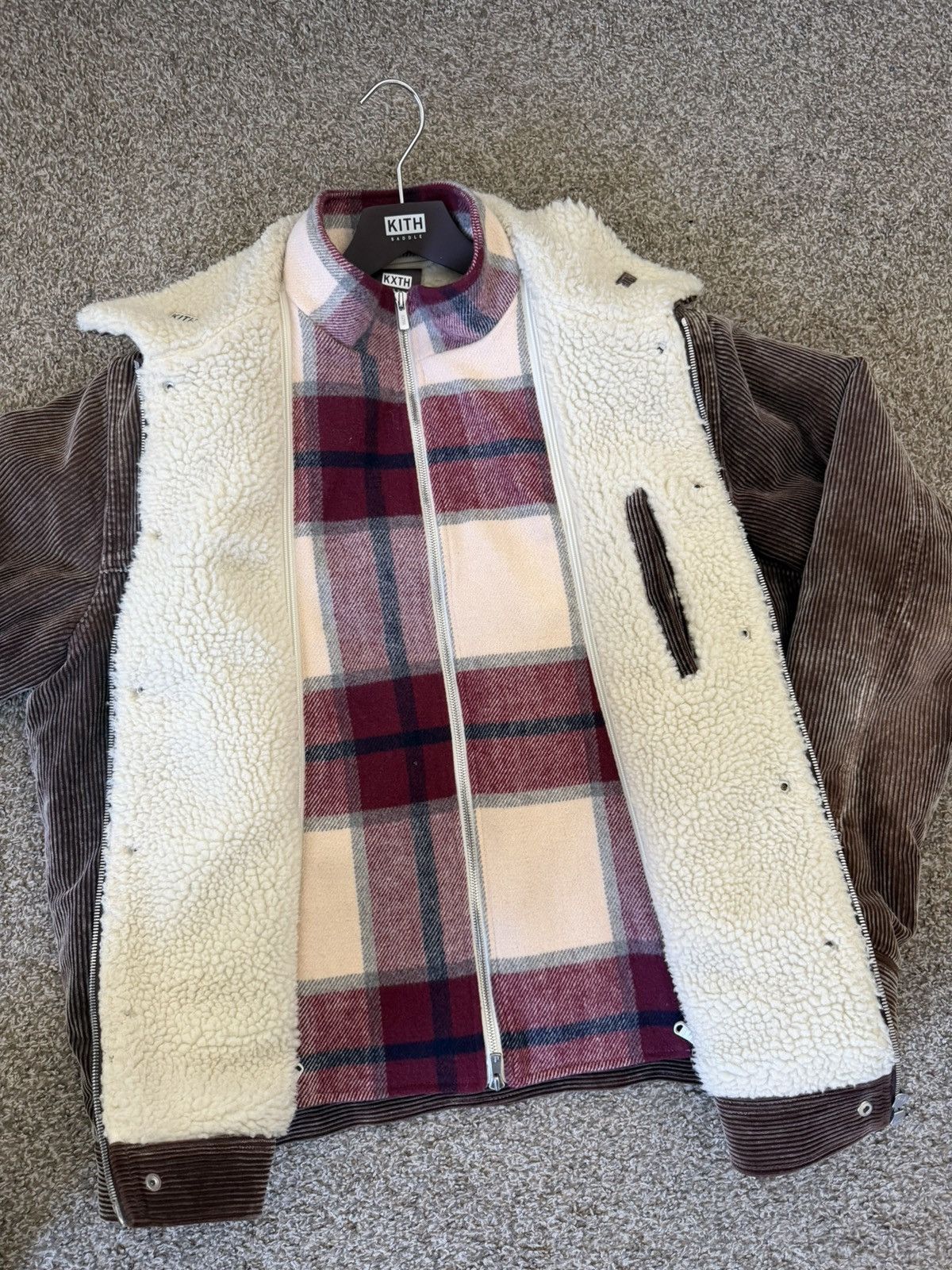 Kith RARE Kith removable flannel corduroy Sherpa jacket Size US L / EU 52-54 / 3 - 3 Thumbnail
