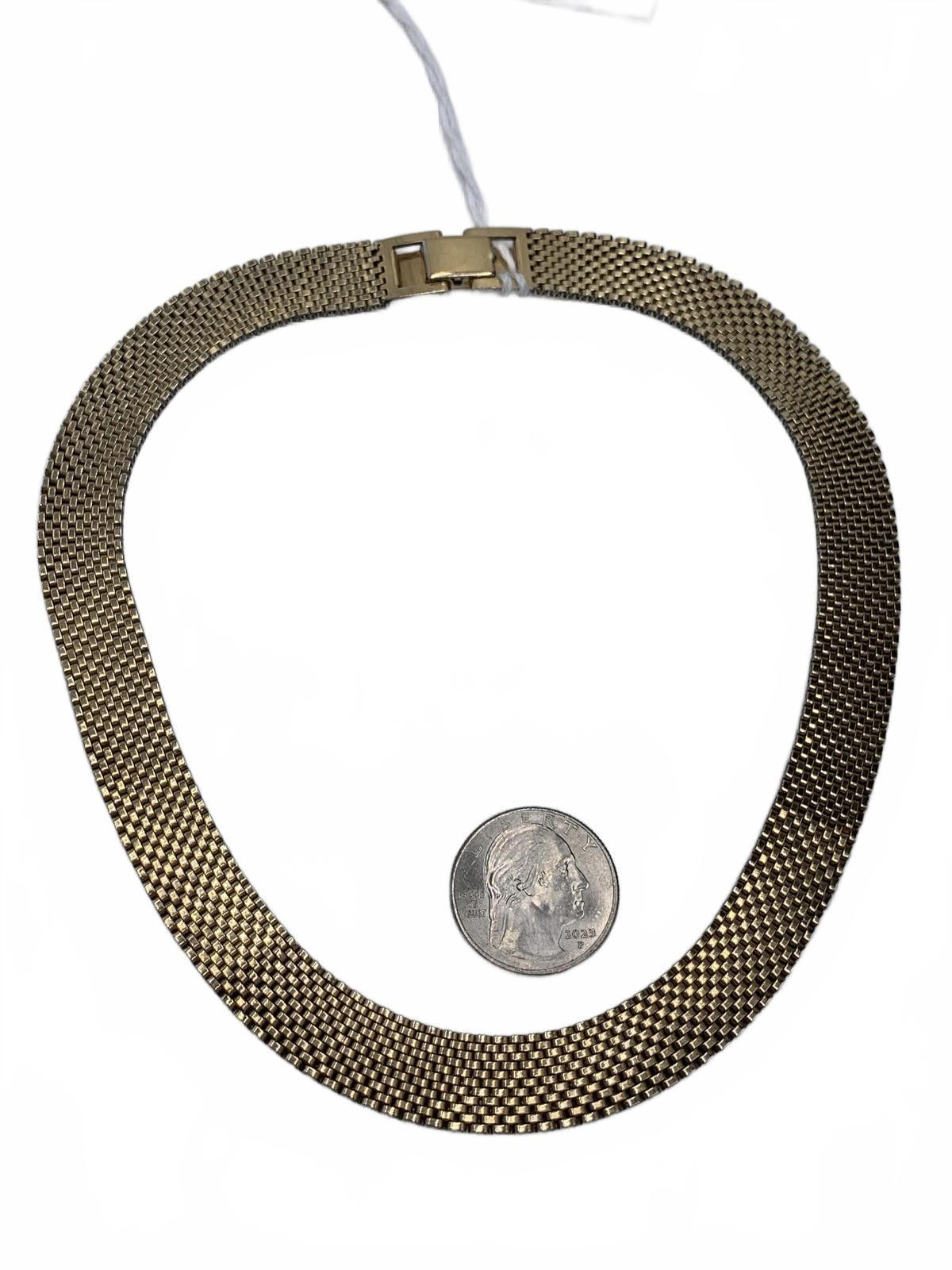 Nanamica 1/20 12K Gold Filled Nanasi mesh collar Necklace Size ONE SIZE - 4 Thumbnail