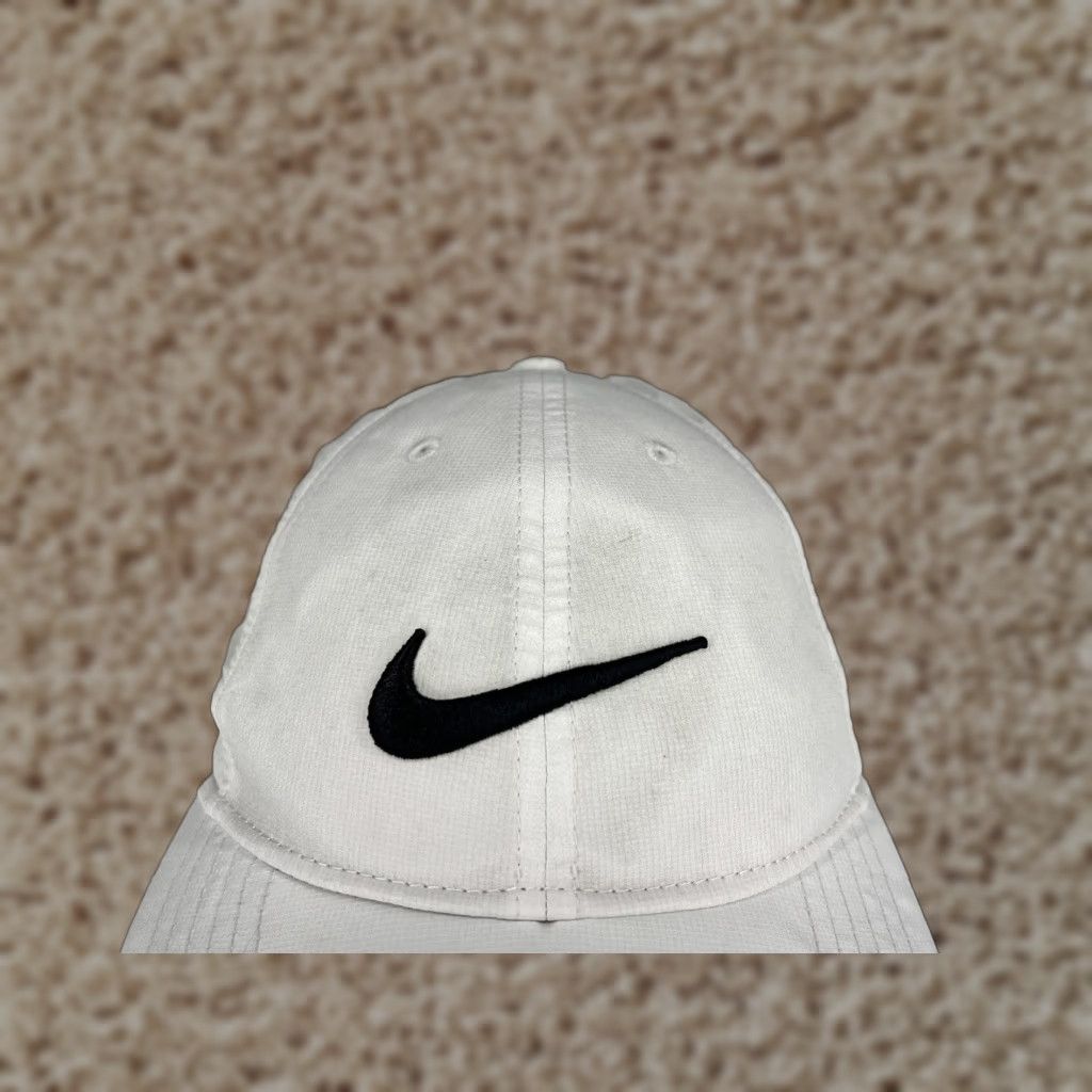 Nike Hat Cap Strap Back Adult One Size White Legacy91 Dri-Fit Polyester Golfer