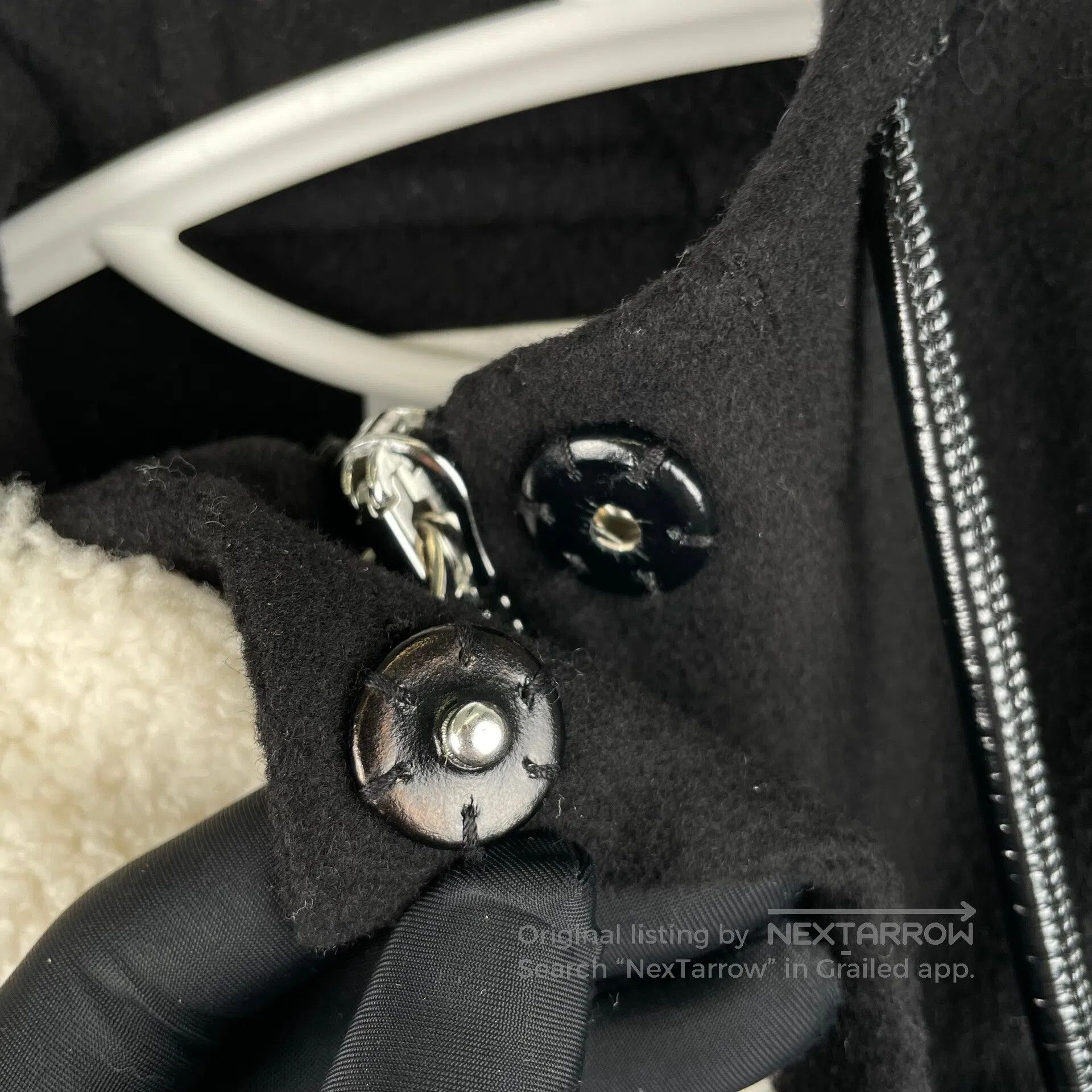 Valentino Valentino Black floral applique embroidery cotton hooded l Size XS / US 0-2 / IT 36-38 - 5 Thumbnail