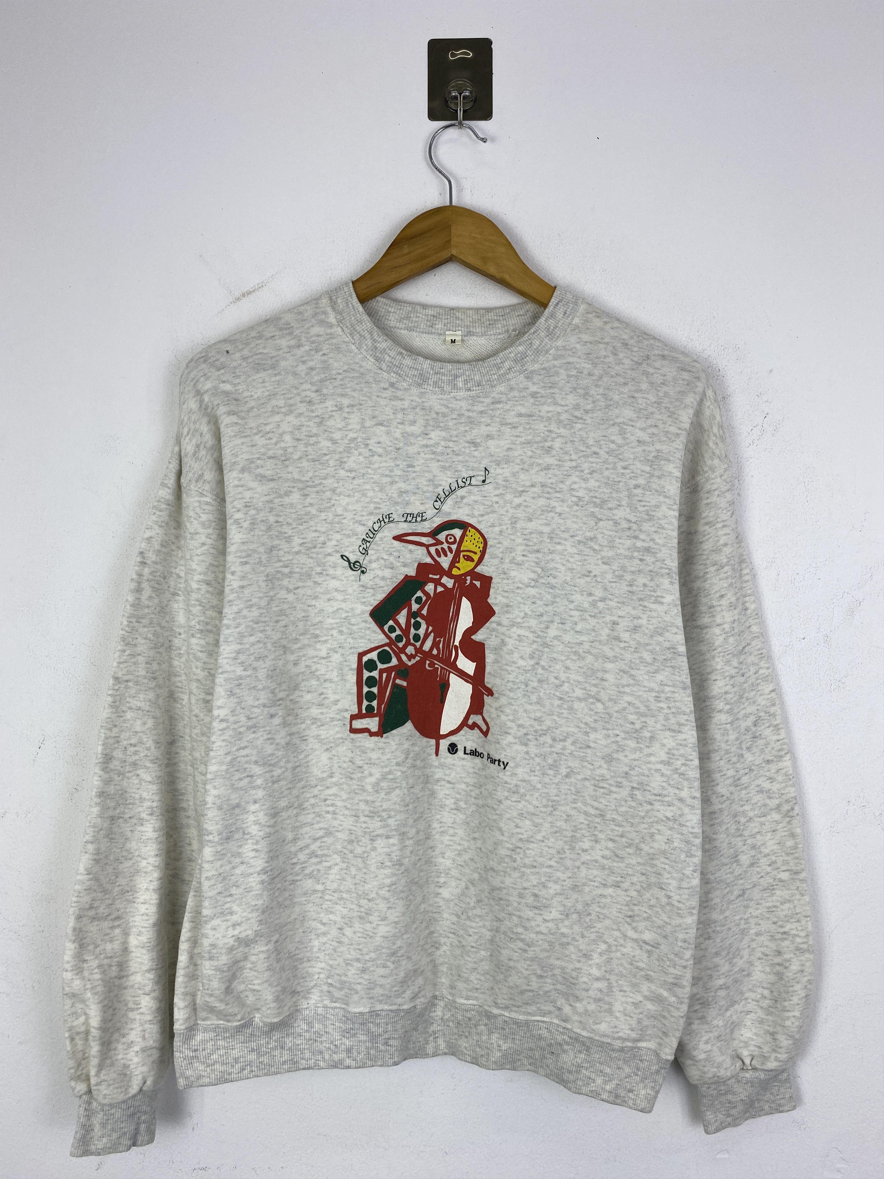 Vintage Vintage 90s Labo Party Playing Viola Sweatshirt SH0243 Size US M / EU 48-50 / 2 - 1 Thumbnail