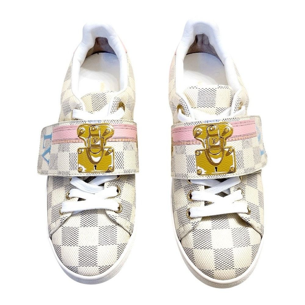Louis Vuitton Louis Vuitton Frontrow Azur Damier Sneakers EU 37 US 7 Limit Size US 7 / IT 37 - 2 Thumbnail