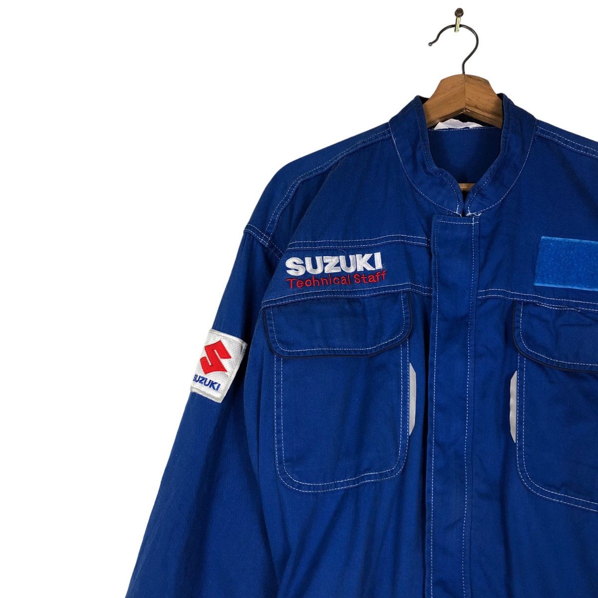 Japanese Brand 🔥Vintage Overall Racing Wear Suzuki Big Logo Size US 32 / EU 48 - 7 Thumbnail