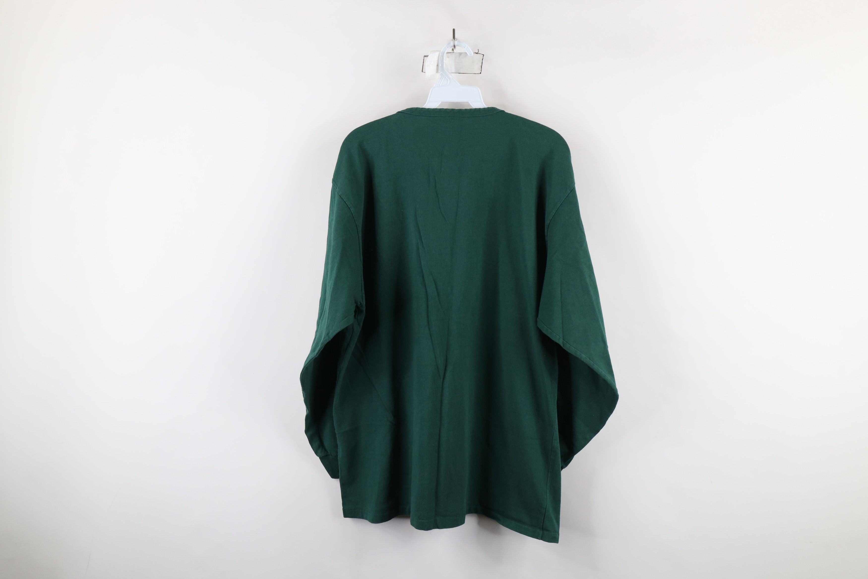 Vintage Vintage 90s Streetwear Fishing Long Sleeve Henley T-Shirt Size US L / EU 52-54 / 3 - 9 Thumbnail