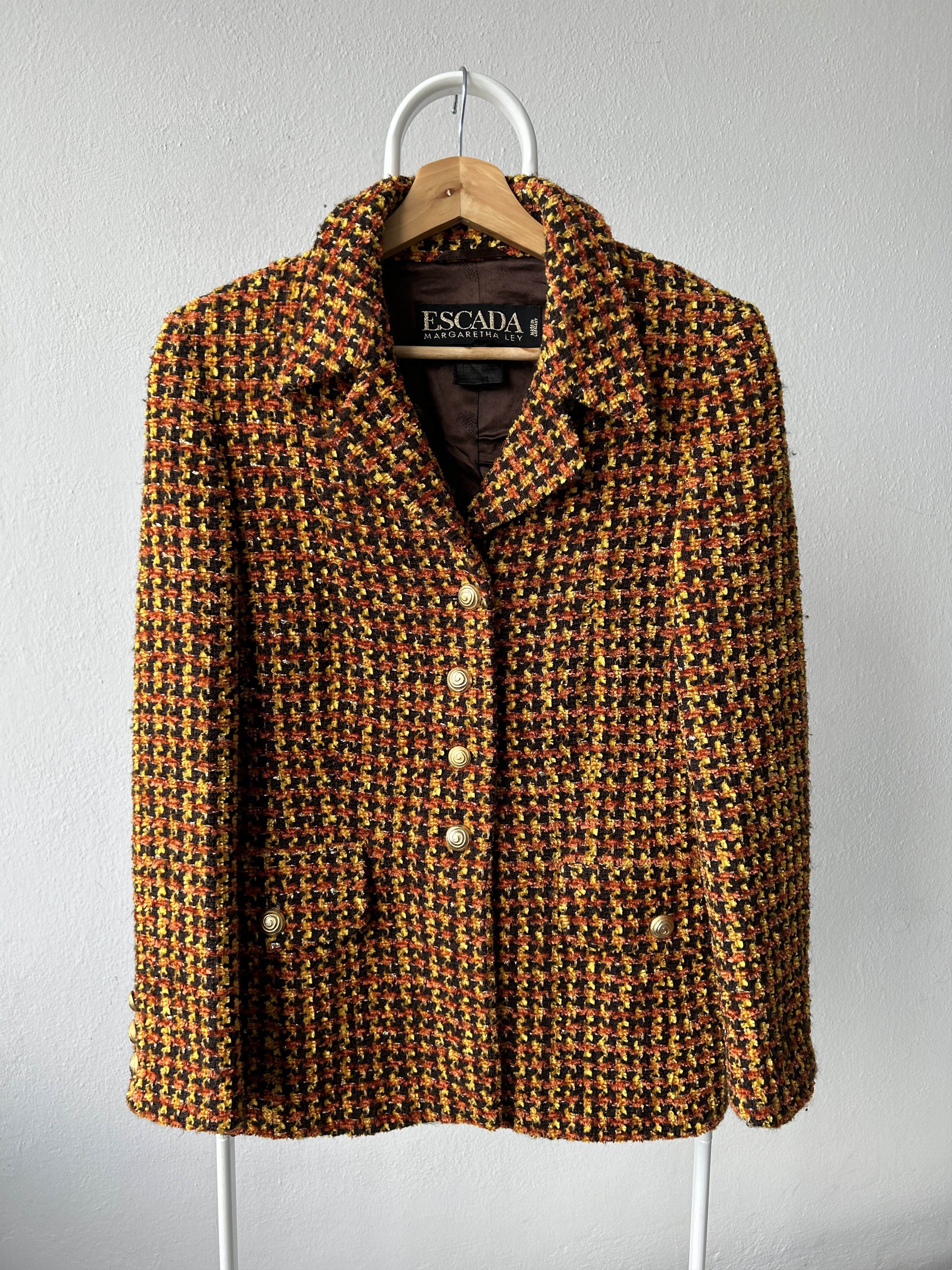 Escada Vintage Escada tweed blazer Size M / US 6-8 / IT 42-44 - 1 Thumbnail