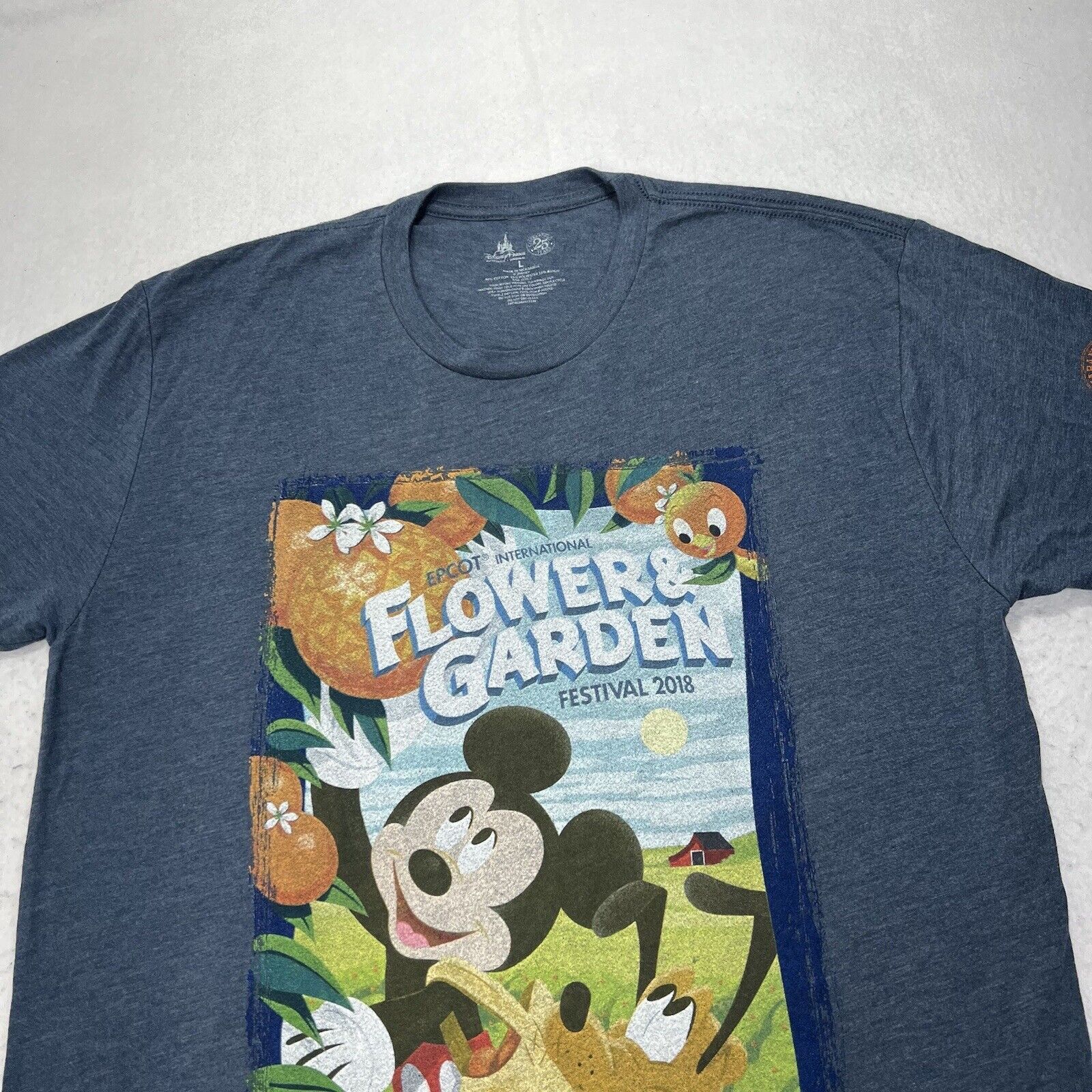 Disney Disney Parks Epcot 25th Flower Garden Festival Graphic Tee Size US L / EU 52-54 / 3 - 2 Thumbnail