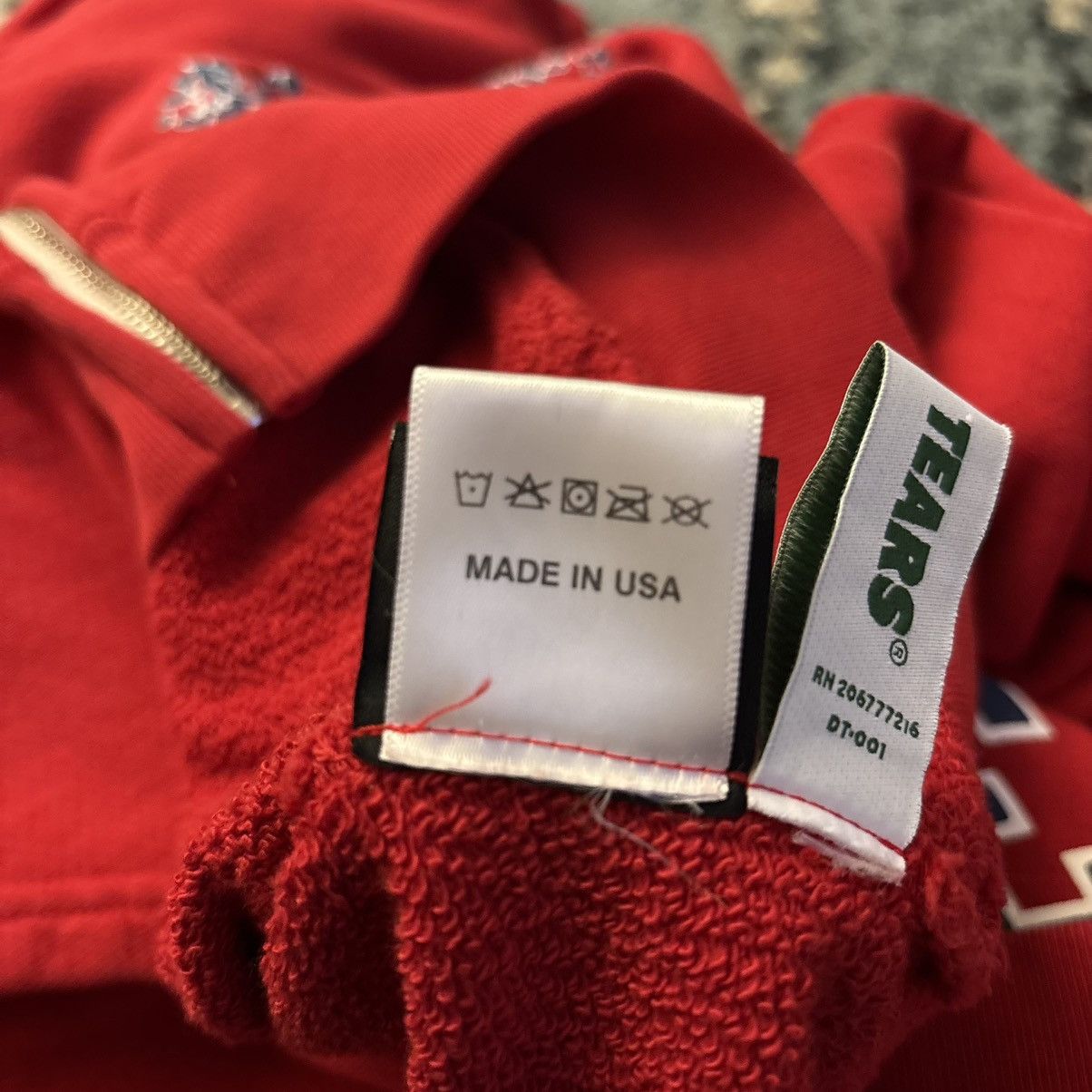 DENIM TEARS Denim Tears Denim University Red Zip Up Size Large Brand New Size US L / EU 52-54 / 3 - 8 Thumbnail