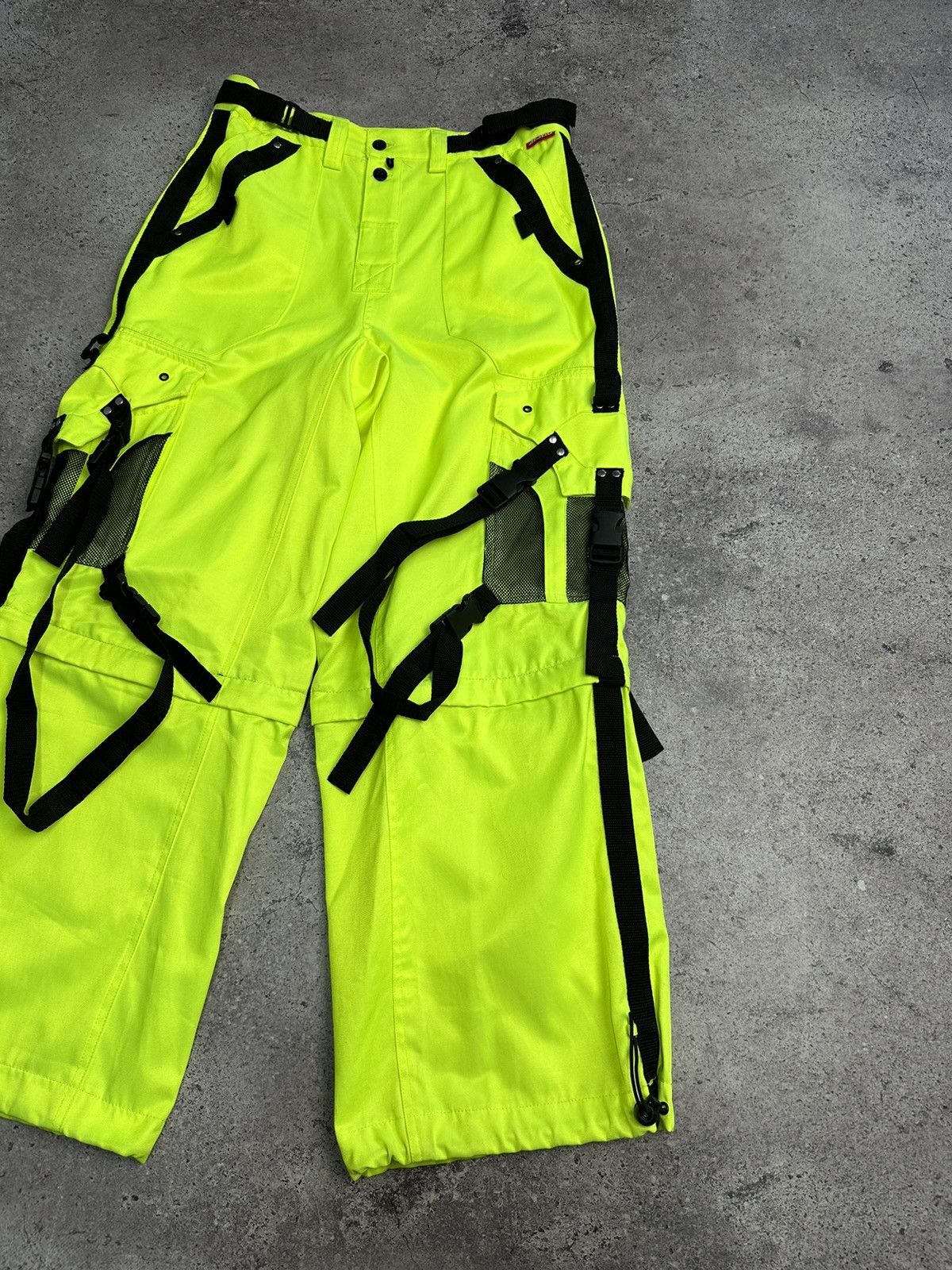 Vintage Vintage Amok London Rave Bondage Pants Belted Y2K Archival Size US 32 / EU 48 - 5 Thumbnail