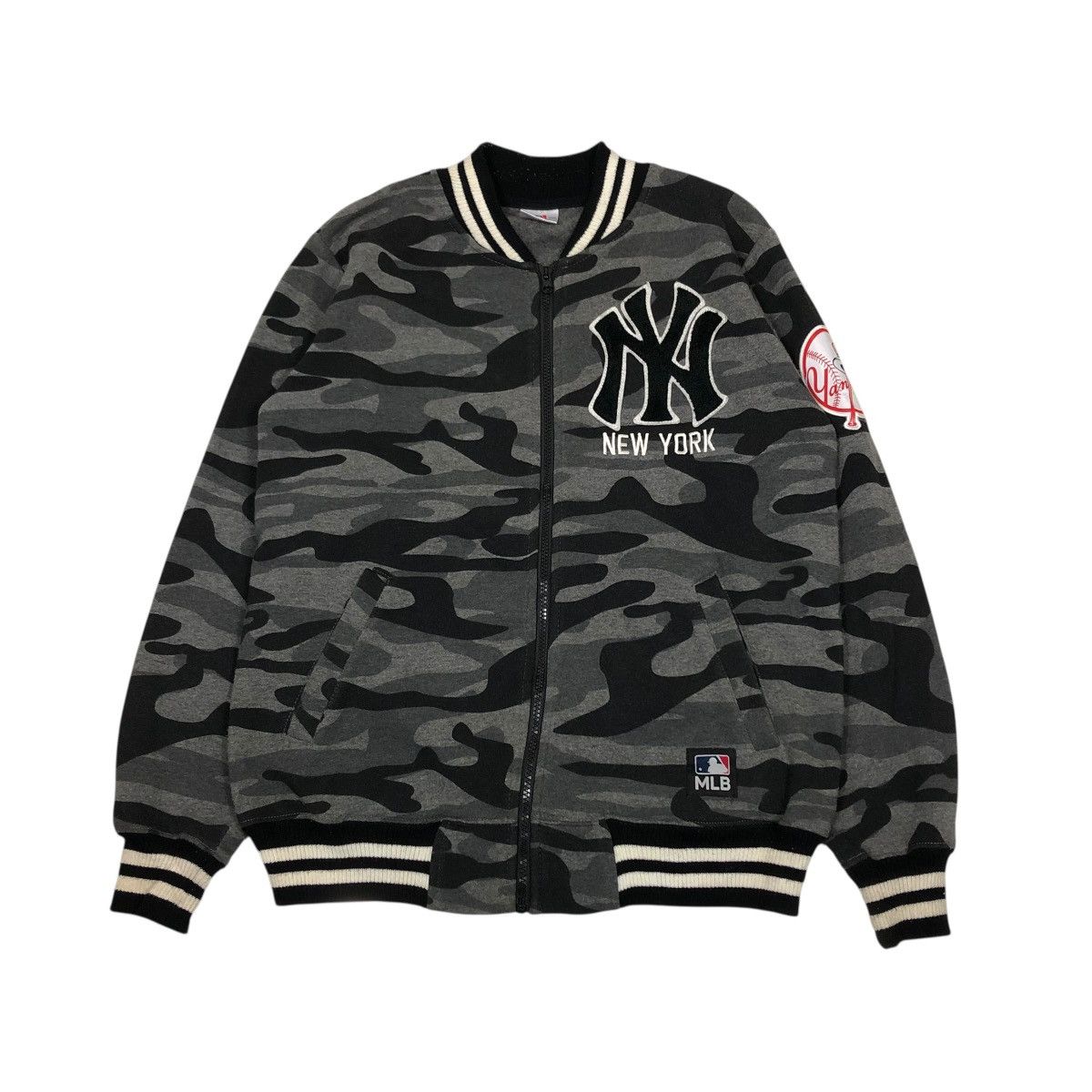 MLB 🔥VINTAGE BOMBER JACKET NY MLB BIG LOGO STREETWEAR Size US M / EU 48-50 / 2 - 1 Thumbnail