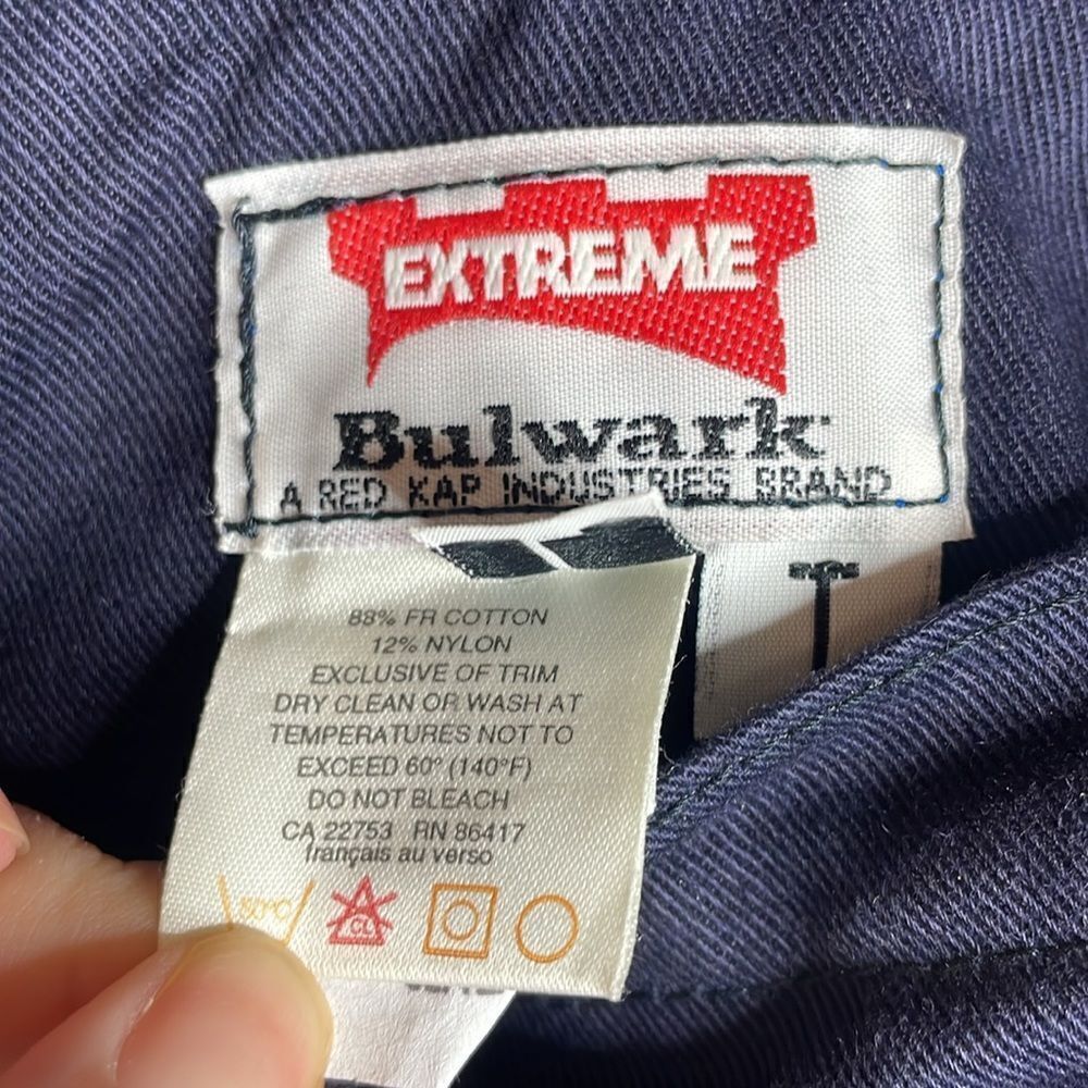Vintage Bulwark Fire resistant Bib Overalls Lightweight Non Insulate Size US 36 / EU 52 - 5 Thumbnail