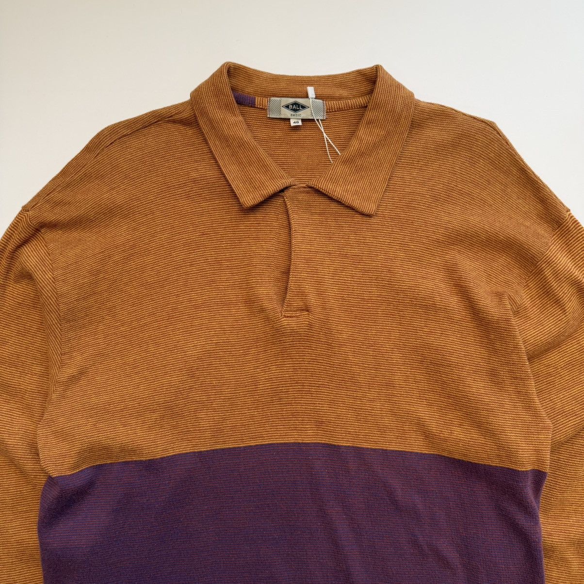 Other 1990s BALL (By Aldo Ciavatta) Bordeaux Panel Polo Size US M / EU 48-50 / 2 - 2 Thumbnail