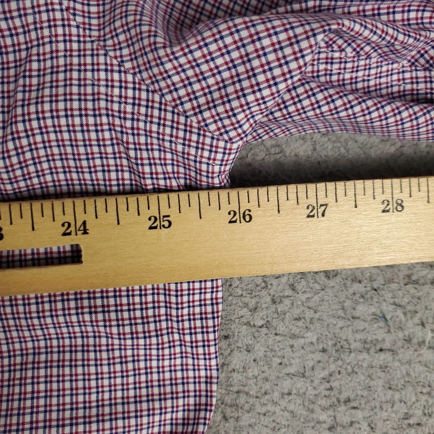 Ralph Lauren Ralph Lauren Dress Shirt Mens Size 17 Red Blue Plaid Long Sleeve Button-Down Size 46R - 6 Thumbnail