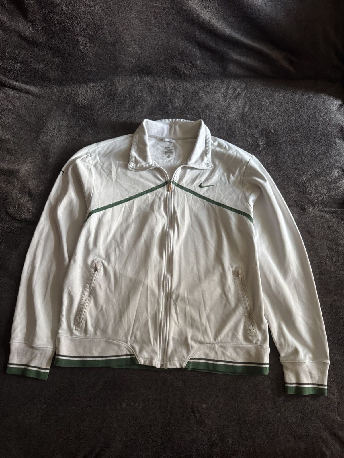 ROGER FEDERER 2011 WIMBLEDON TRACK NIKE RF TENNIS JERSEY