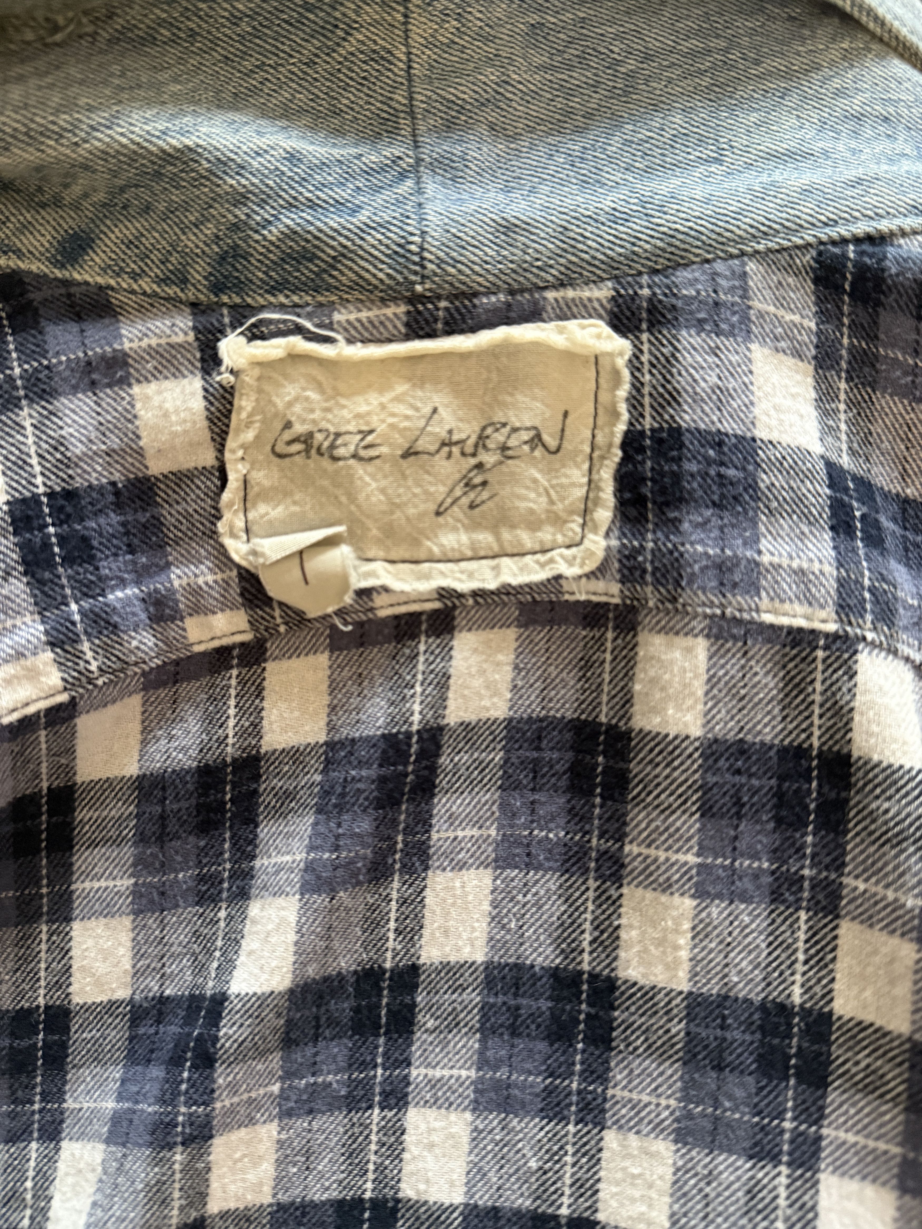 Greg Lauren Greg Lauren "Patchwork Plaid Kimono" Size US S / EU 44-46 / 1 - 4 Thumbnail