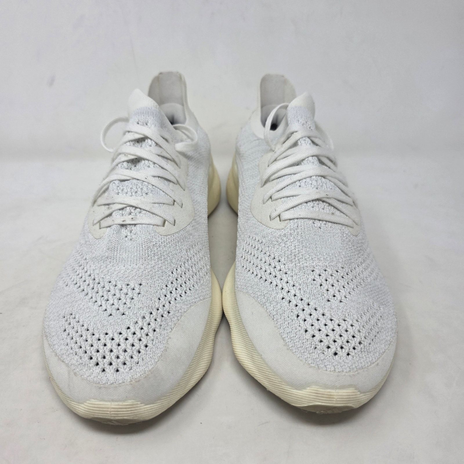 Adidas Futurenatural Mens 7 White Knit Running Shoes - joarbit.com
