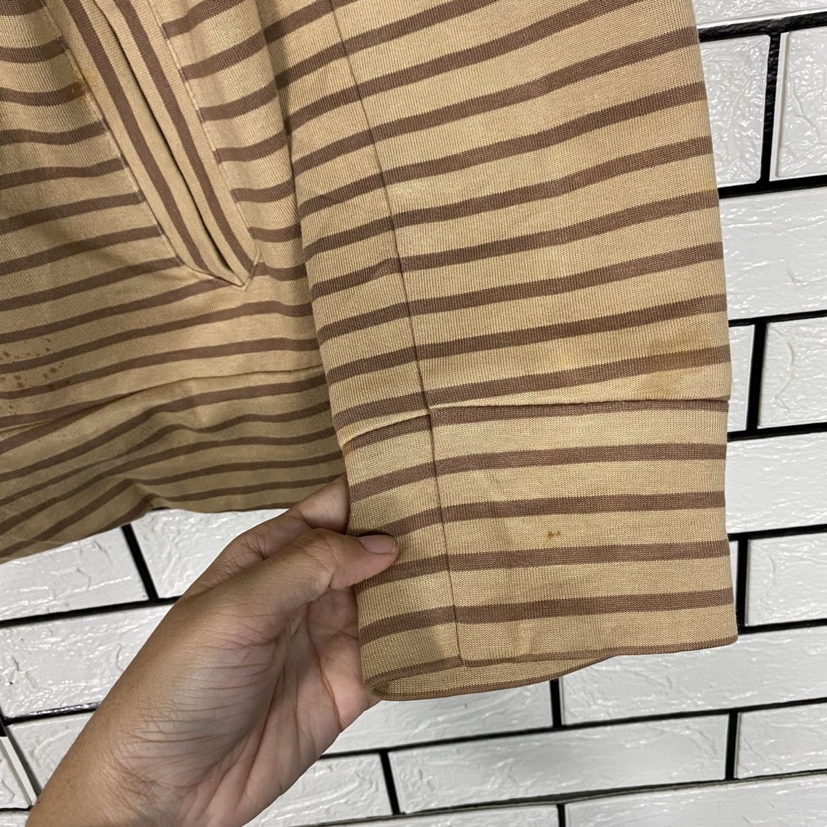 Japanese Brand 📌Vintage Striped Cardigan Bomber Boston Nine Issey Miyake Size US M / EU 48-50 / 2 - 16 Thumbnail