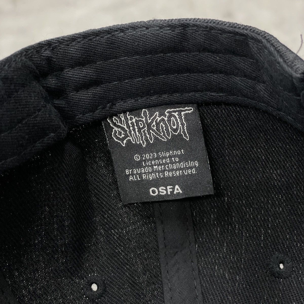 Band Tees × Slipknot Slipknot Snapback Cap Copyright 2023 Bravado Merchandising Size ONE SIZE - 9 Thumbnail