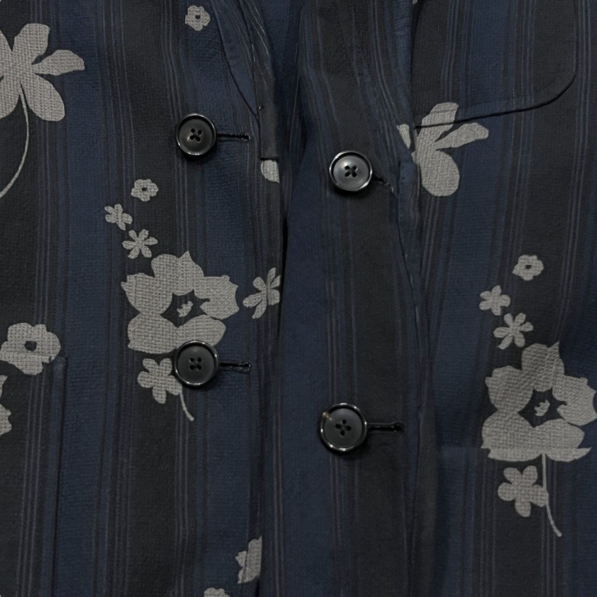 Hermes HERMÈS Reversible Flower Painted Blazer Size 48S - 10 Thumbnail
