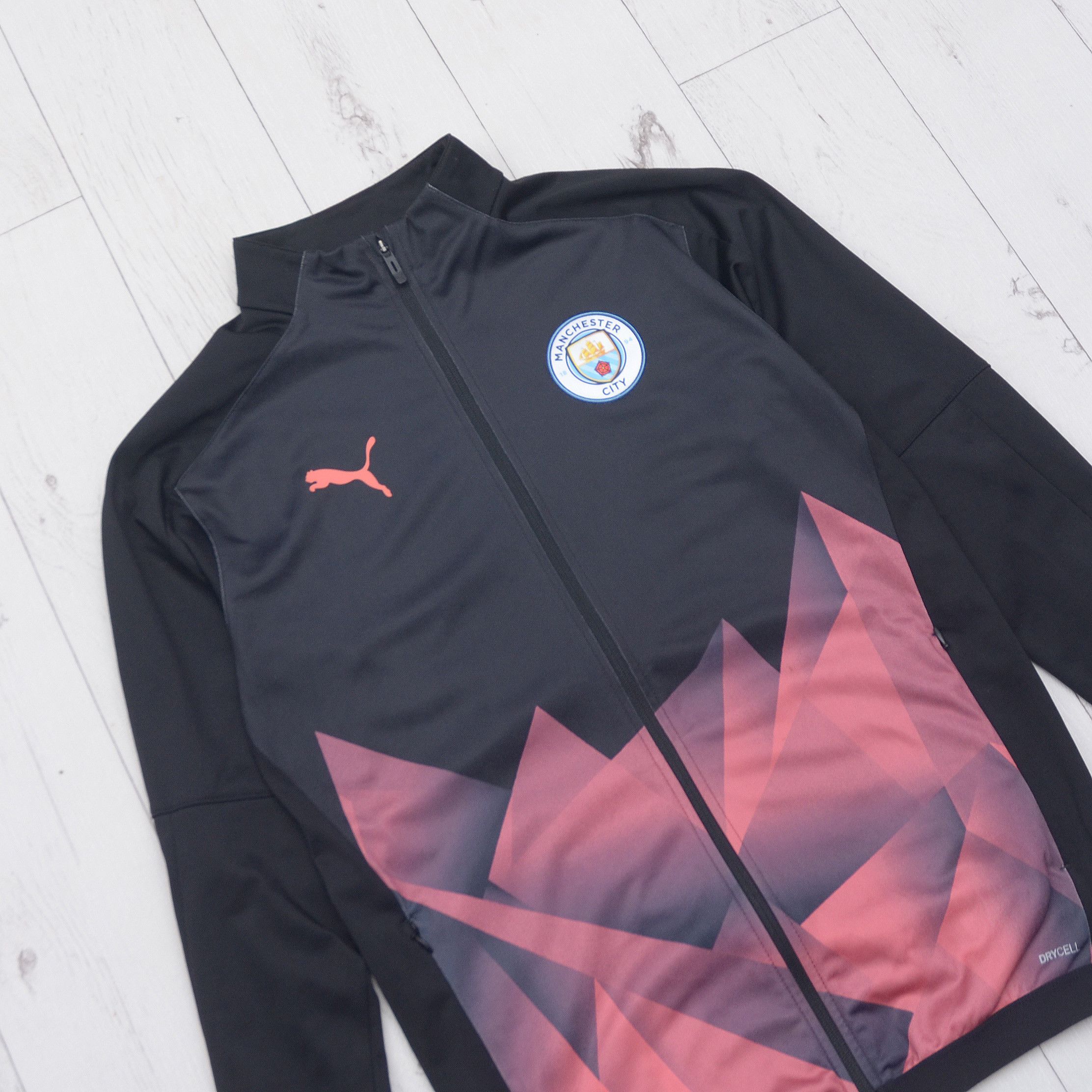 Puma Manchester City Puma Full Zip Sweater Soccer Footbal S Size US S / EU 44-46 / 1 - 2 Thumbnail