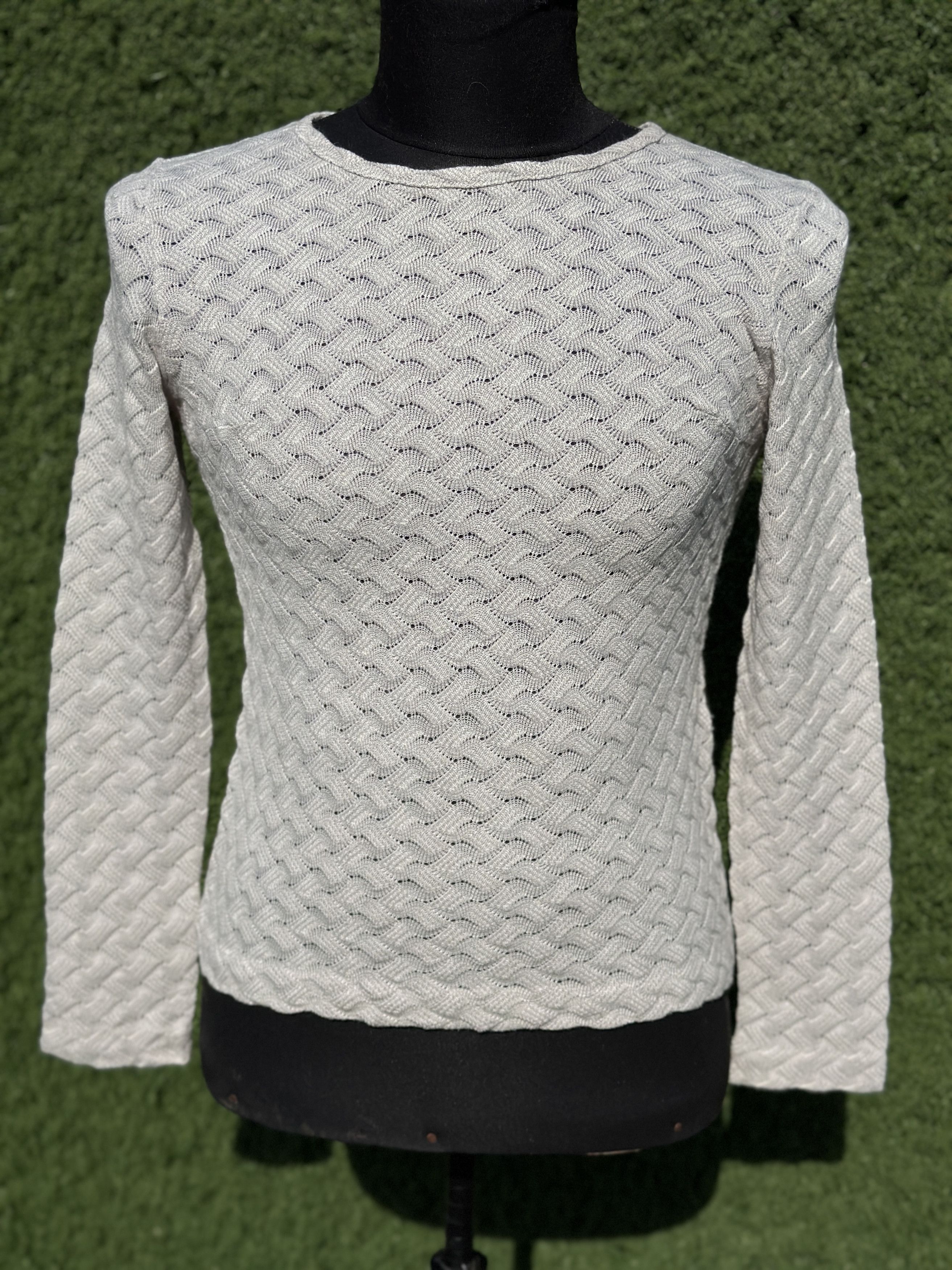 Missoni Missoni Sport Openwork Knit Wool Blend Sweater Italy Size 42 Size S / US 4 / IT 40 - 4 Thumbnail