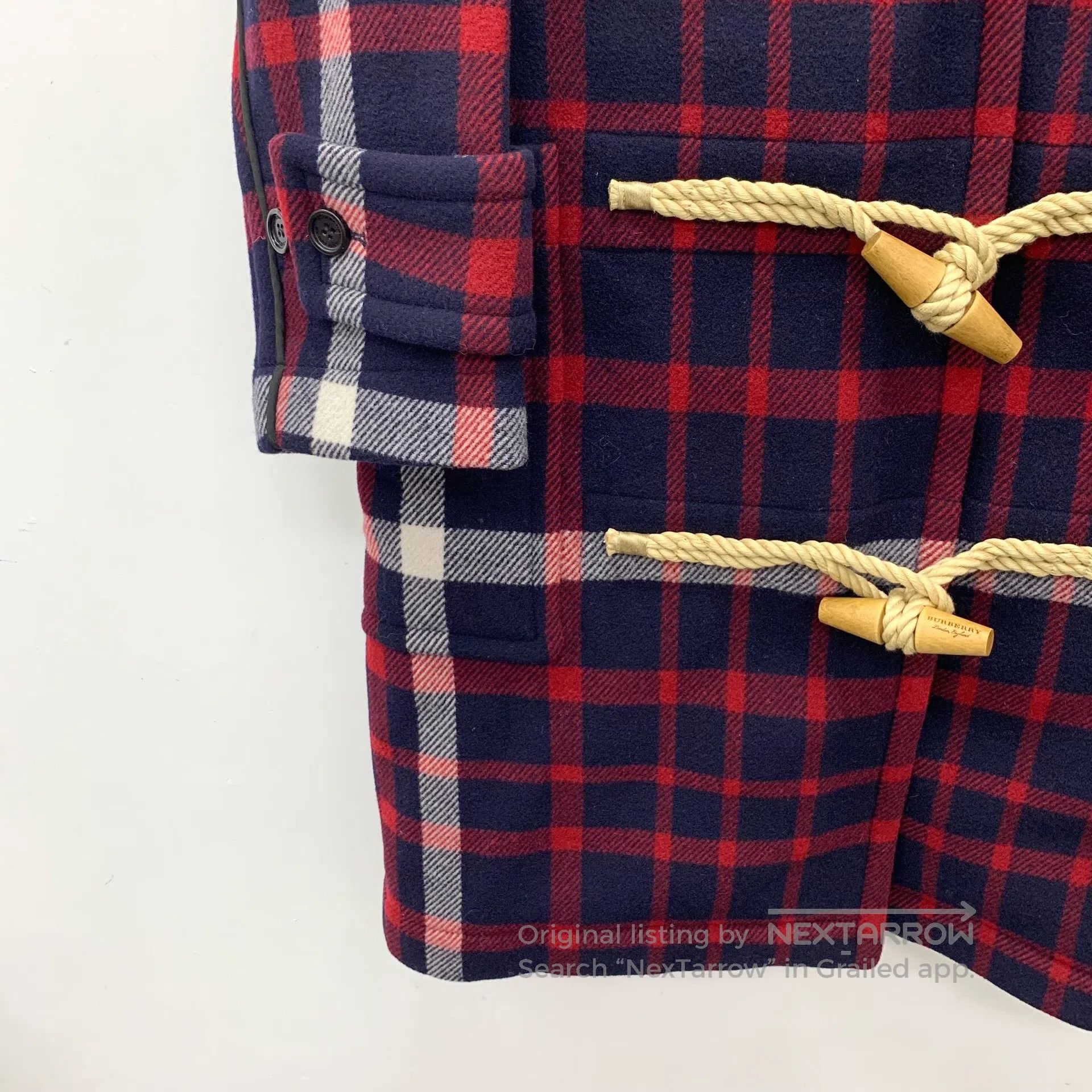 Burberry Burberry Plaid design horn button hooded long-sleeved coat Size XXS / US 00 / IT 34 - 4 Thumbnail