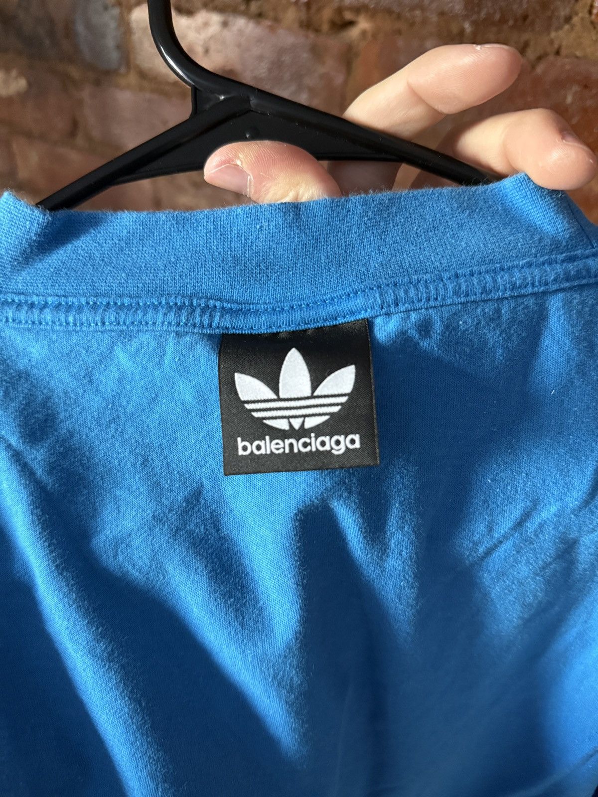 Adidas × Balenciaga New! 💙 Balenciaga Adidas Embroidered T-Shirt Size US M / EU 48-50 / 2 - 3 Thumbnail